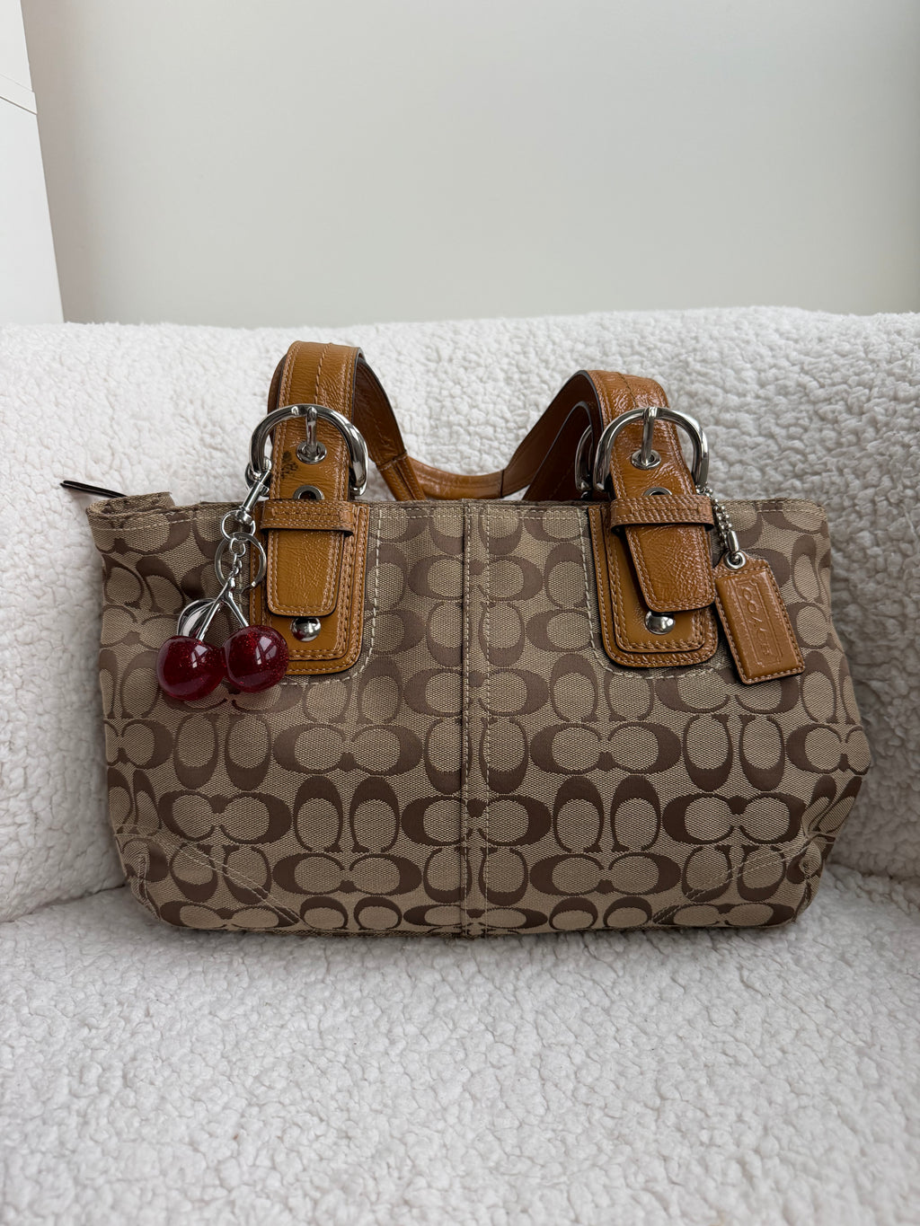 Coach Brown Signature Shoulder Bag