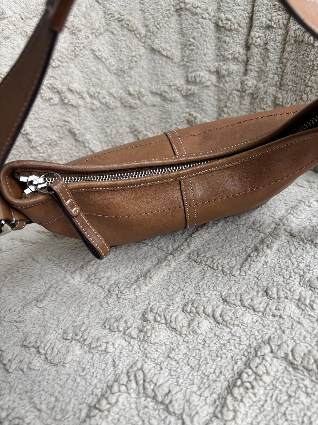 Coach Brown Leather Mini Hobo