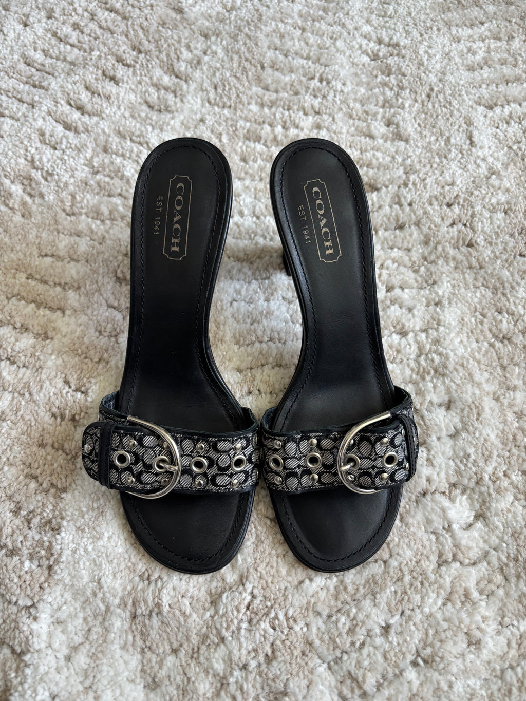Coach Signature Heels Size 8 W