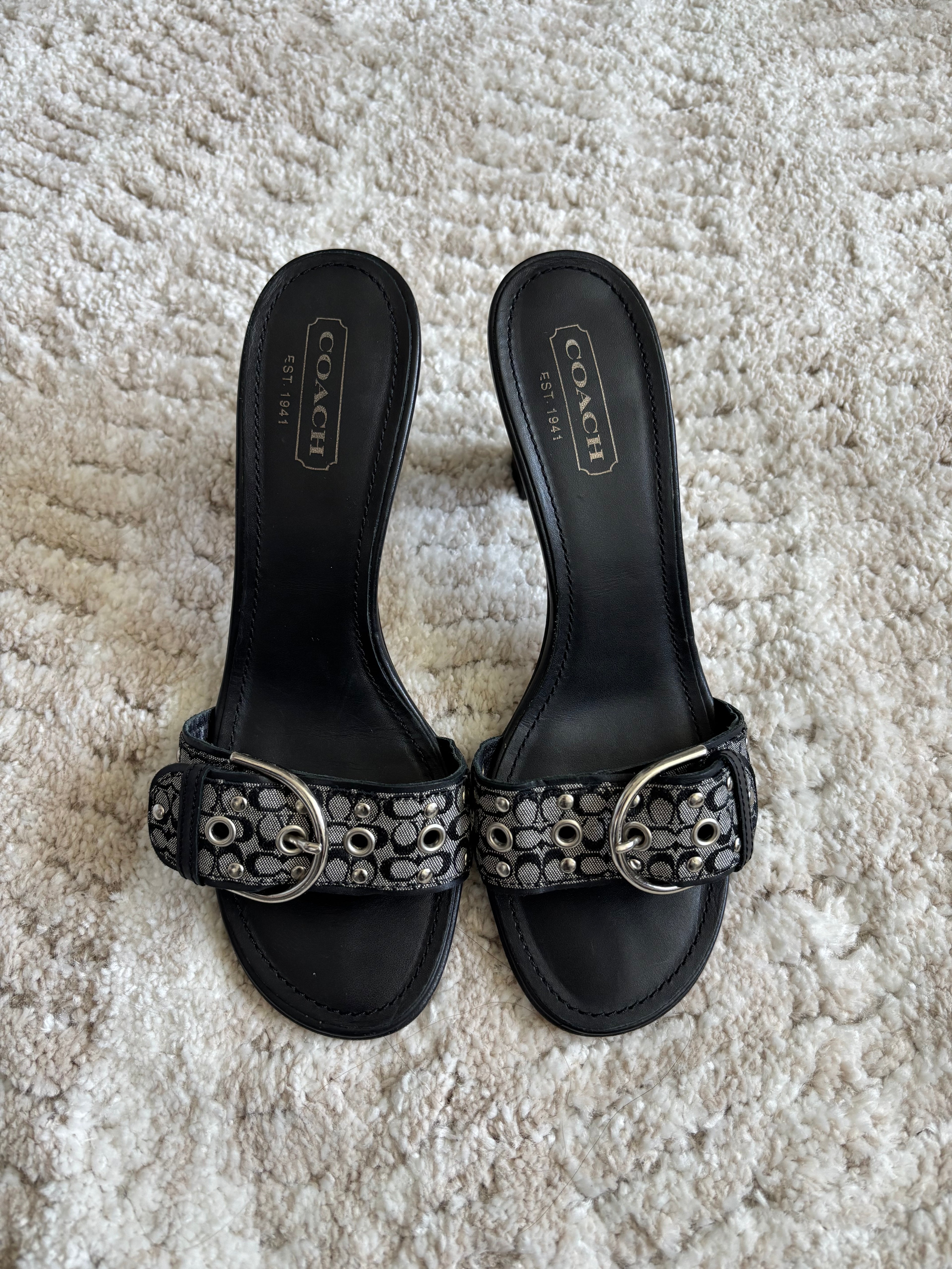 Coach Signature Heels Size 8 W