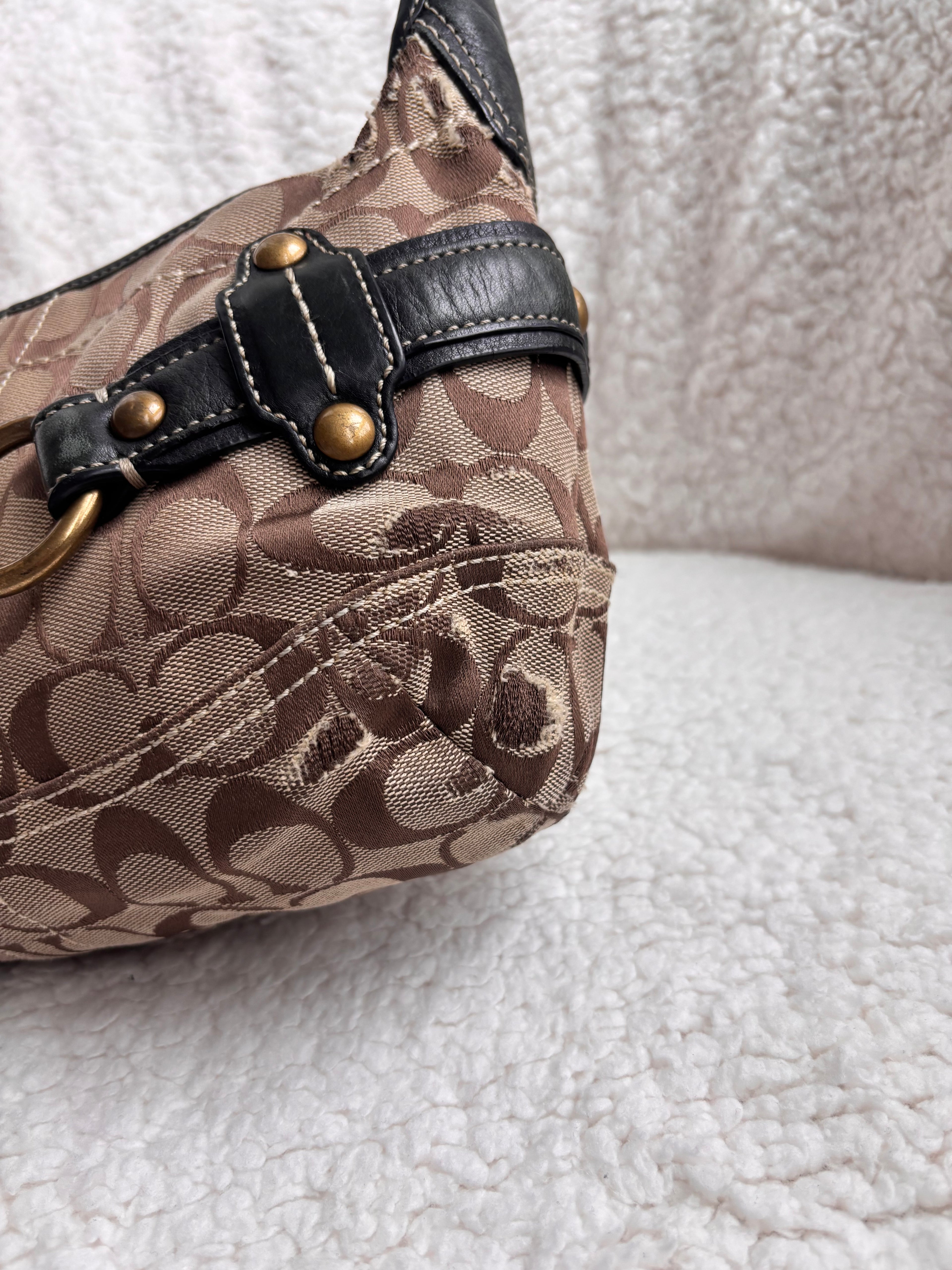 Coach Brown Signature Ergo Small