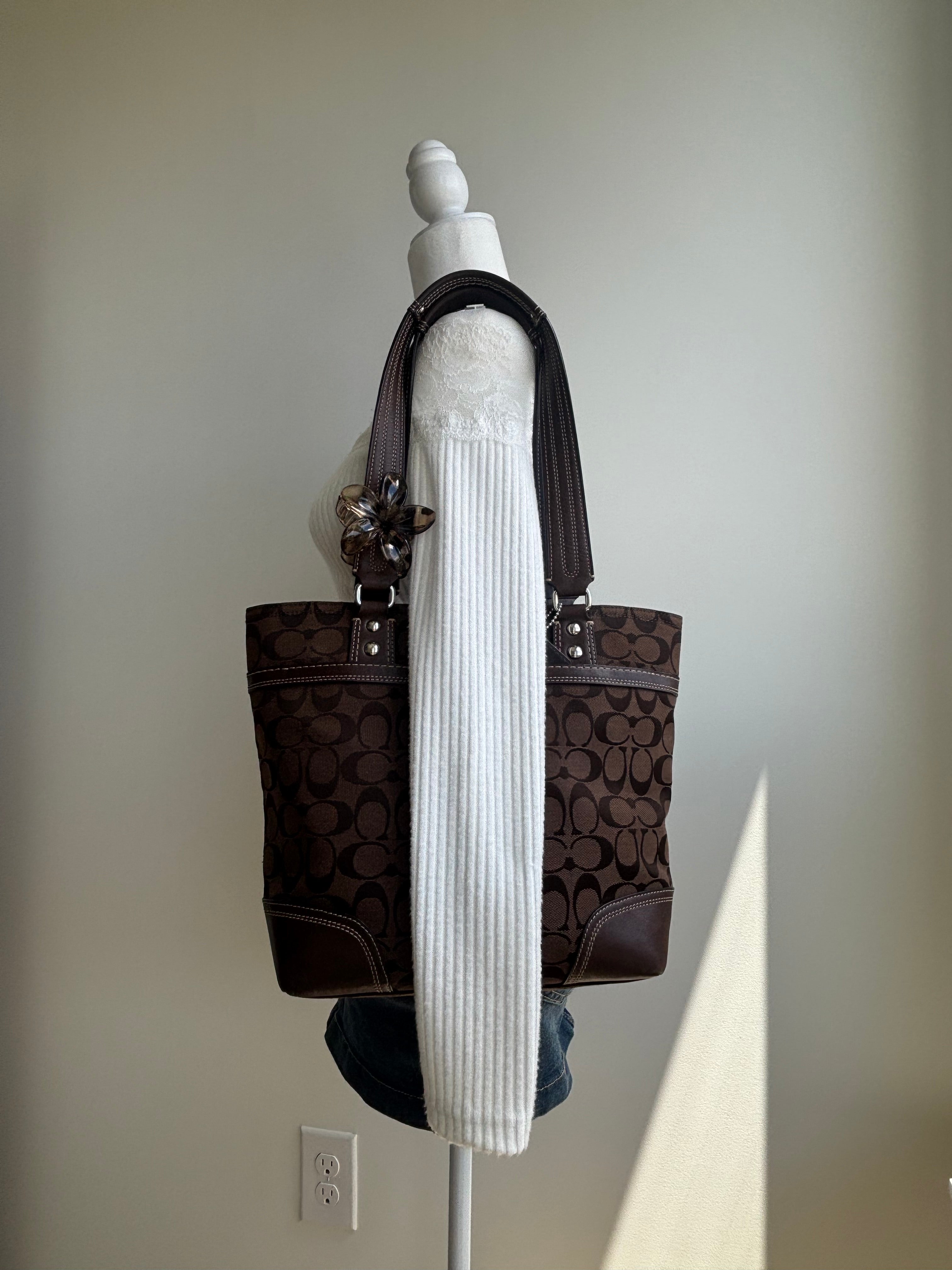 Y2K Coach Chocolate Brown Tote Bag