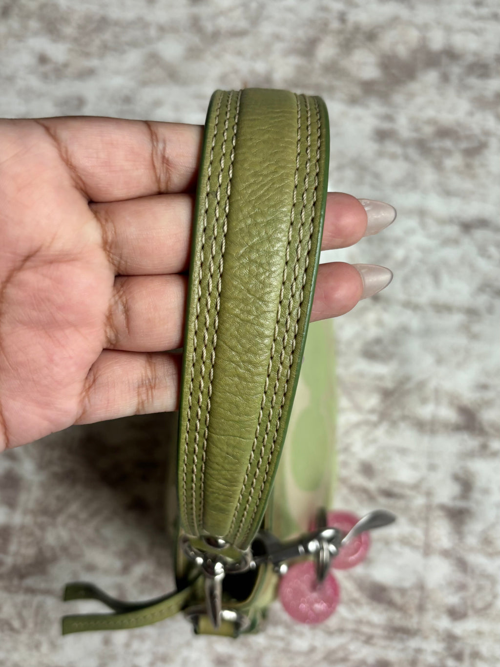 Y2K Coach Green Mini Zoe