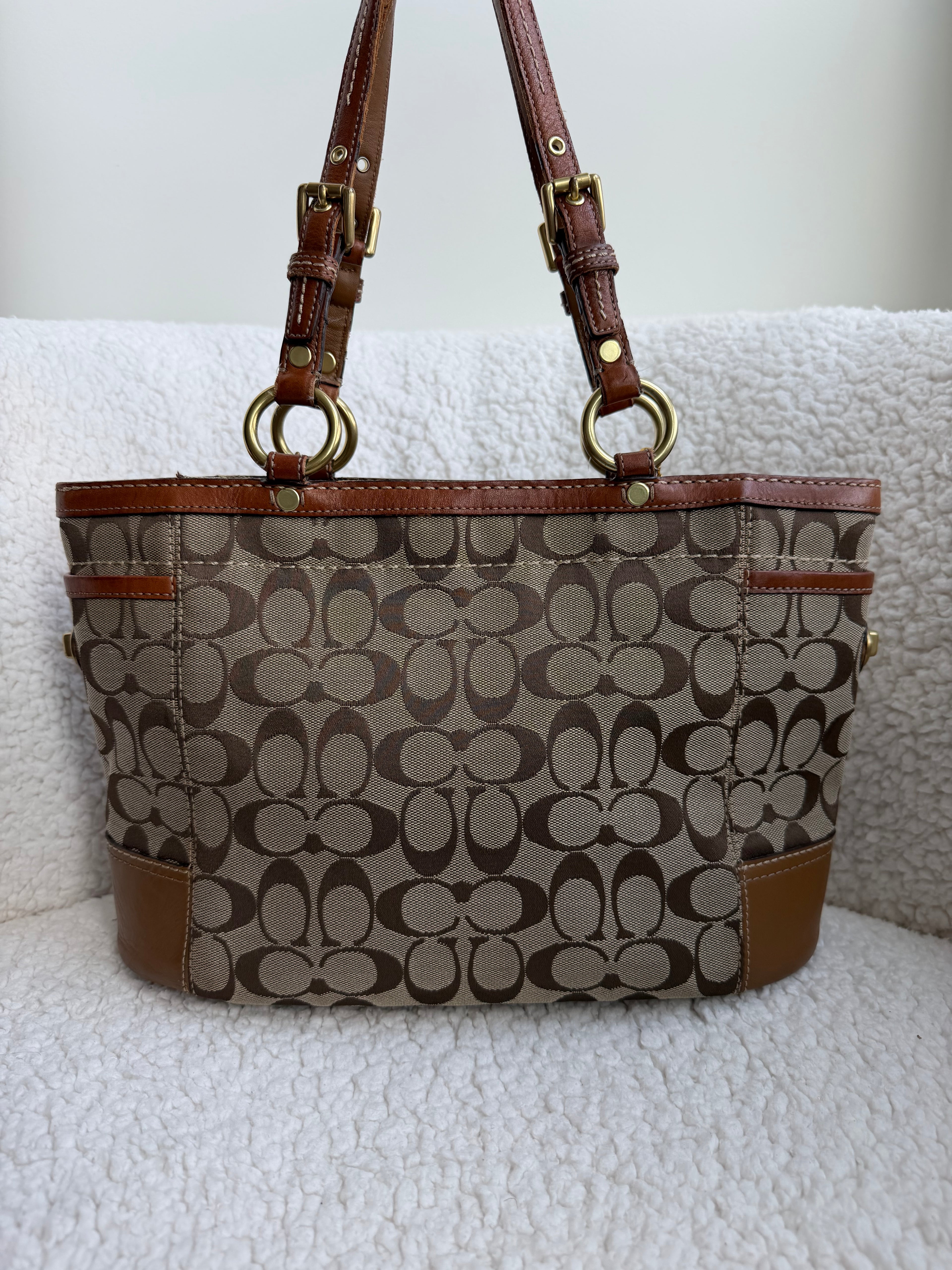 Coach Brown Signature Tote