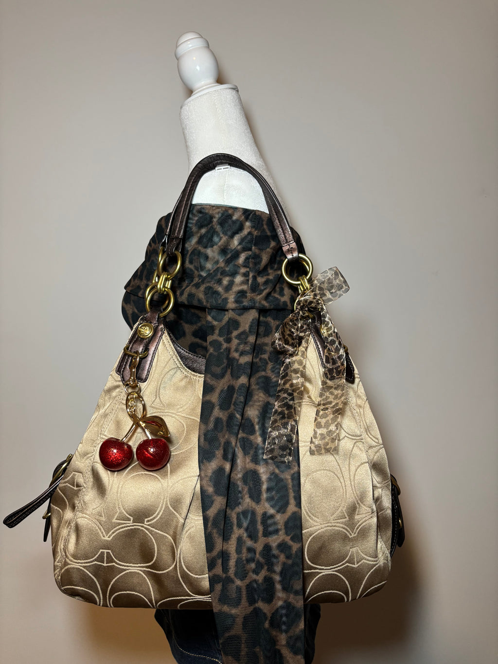 Coach Maggie Champagne Shoulder Bag