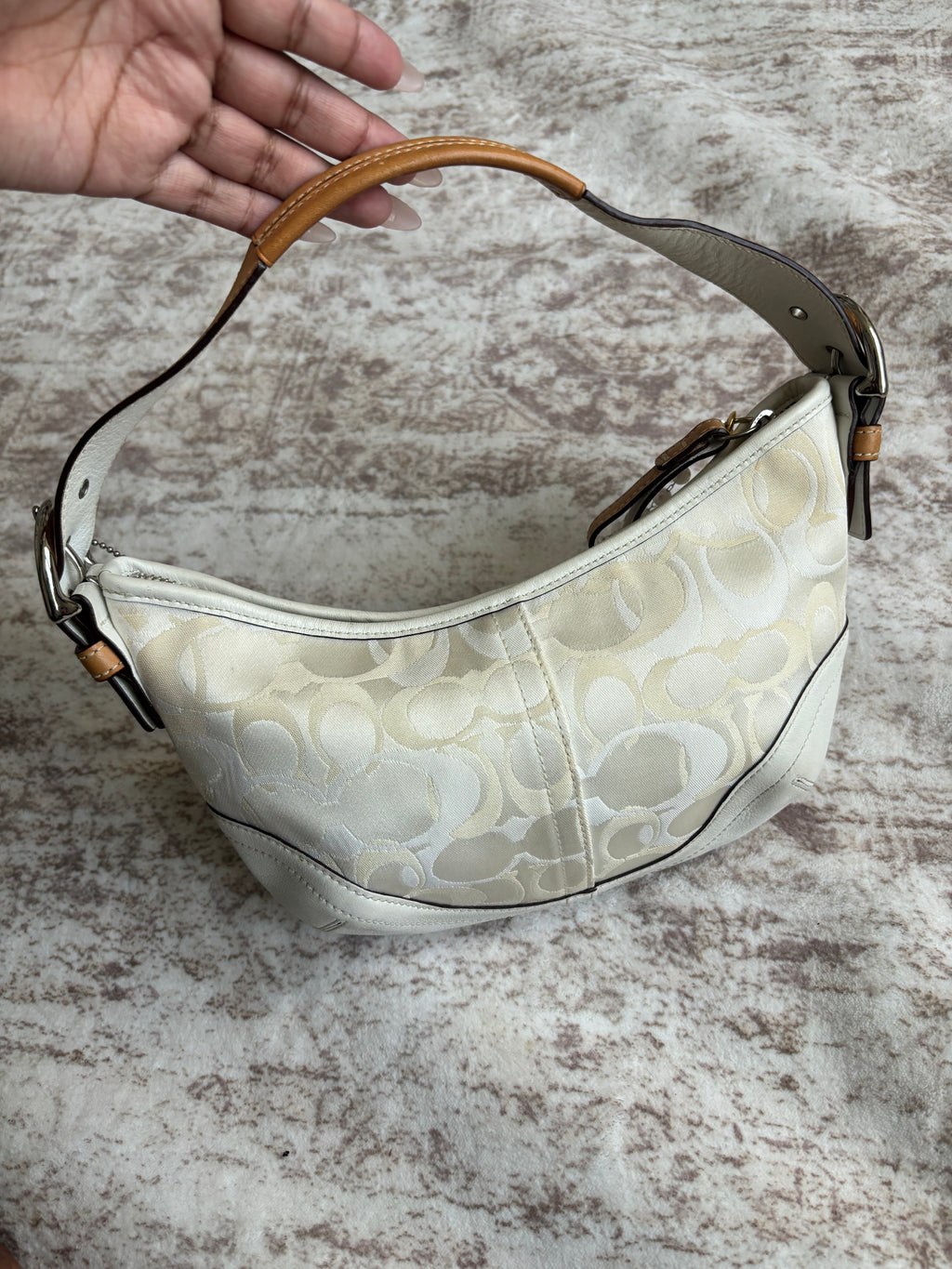 Coach Hobo Mini Off White