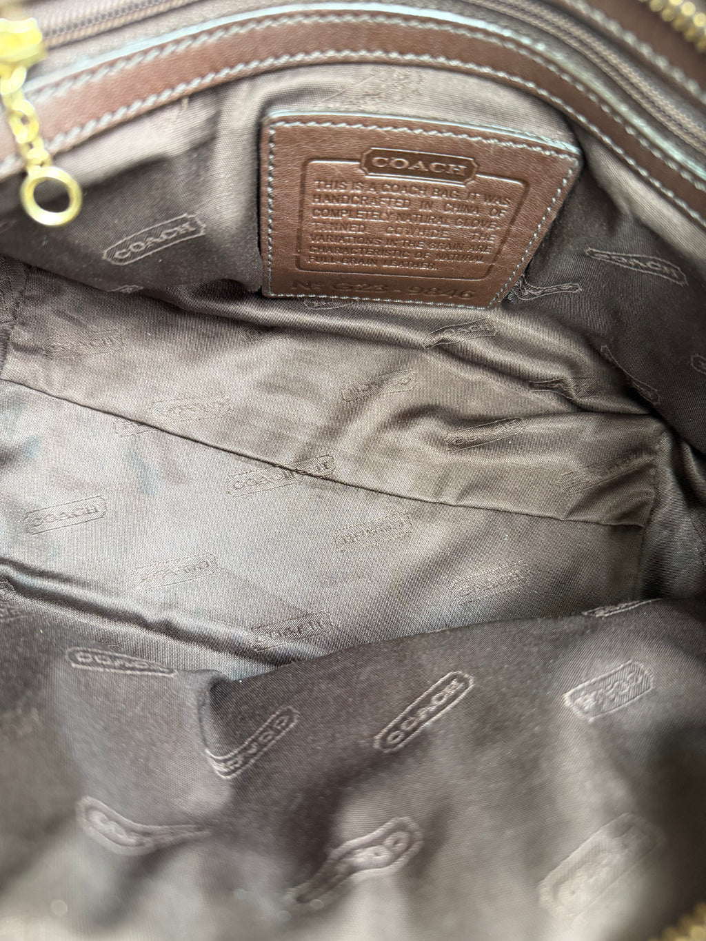 Coach Brown Leather Mini Tote