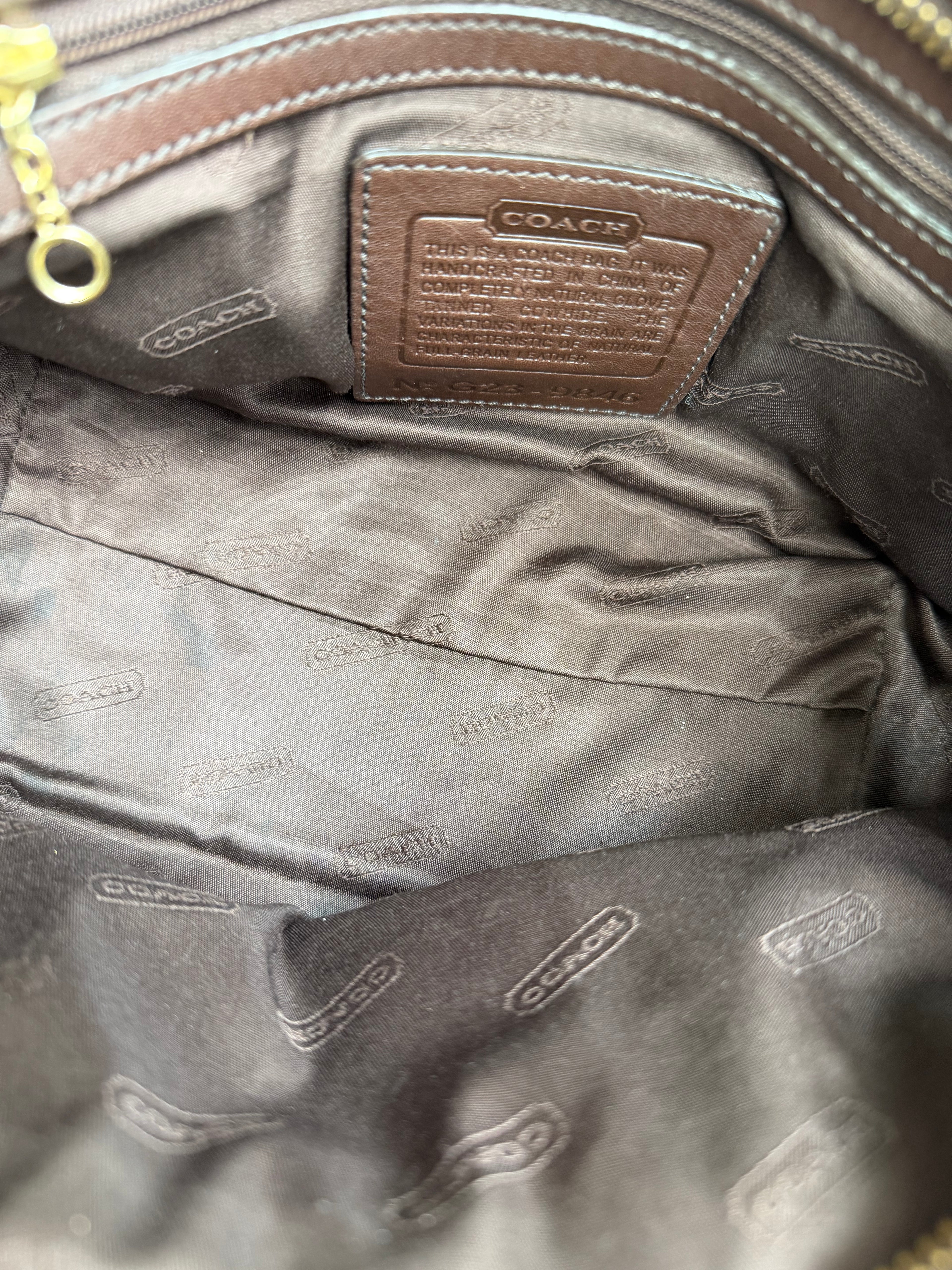 Coach Brown Leather Mini Tote