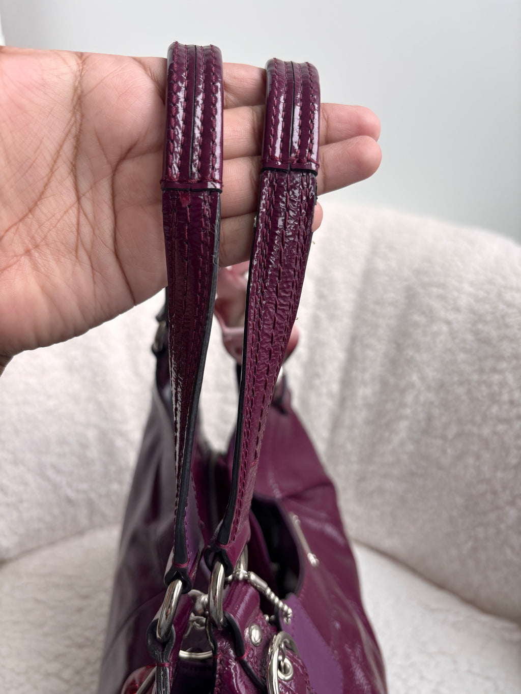 Coach Patent Leather Shoulder Bag