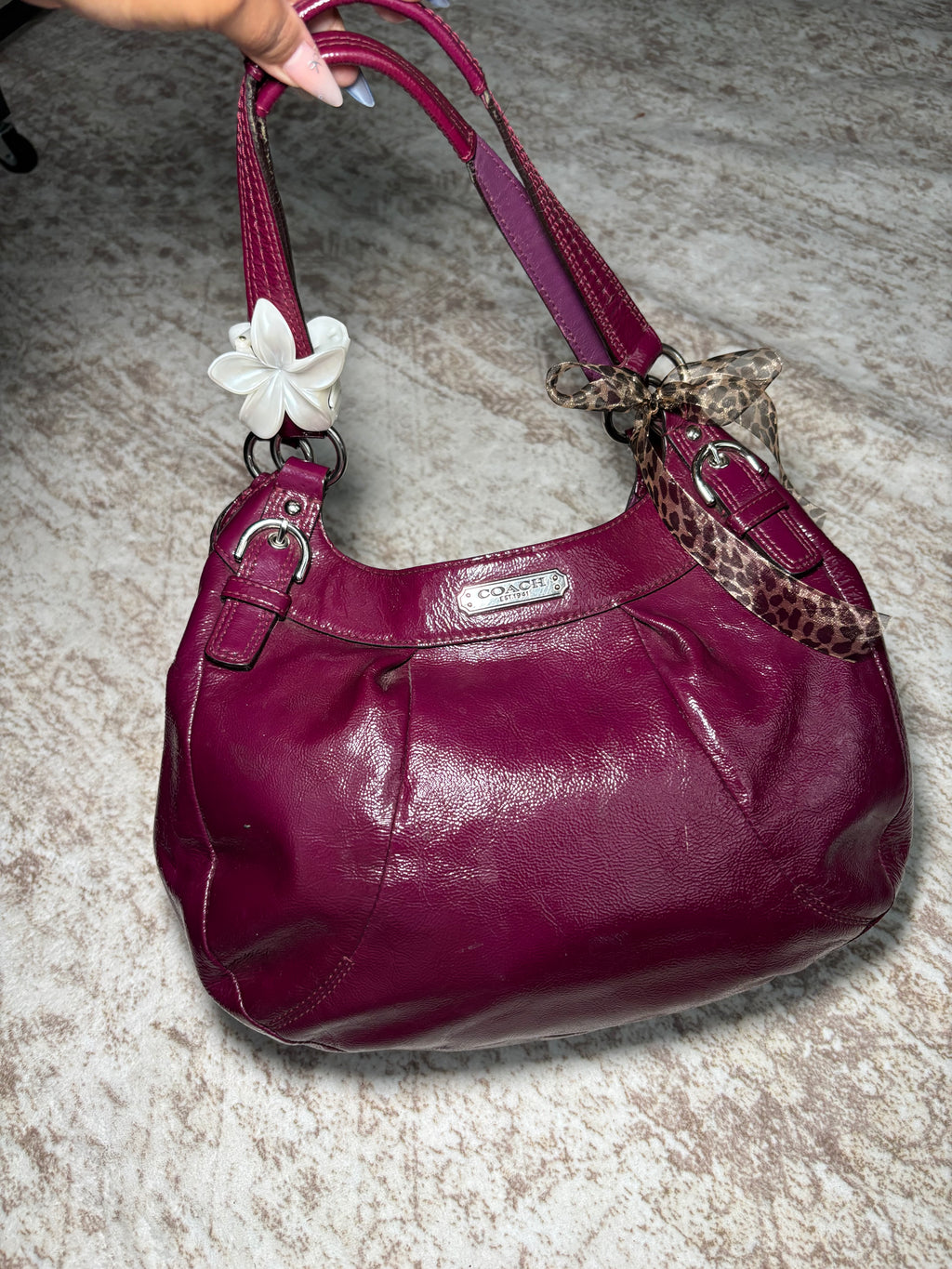 Coach Patent Leather Shoulder Bag