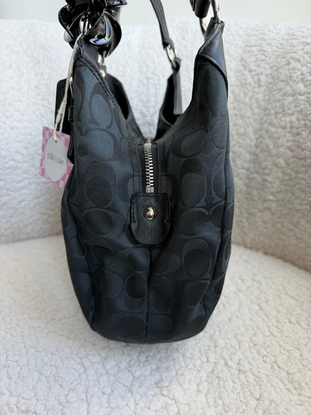 Coach Black Signature Shoulder Bag