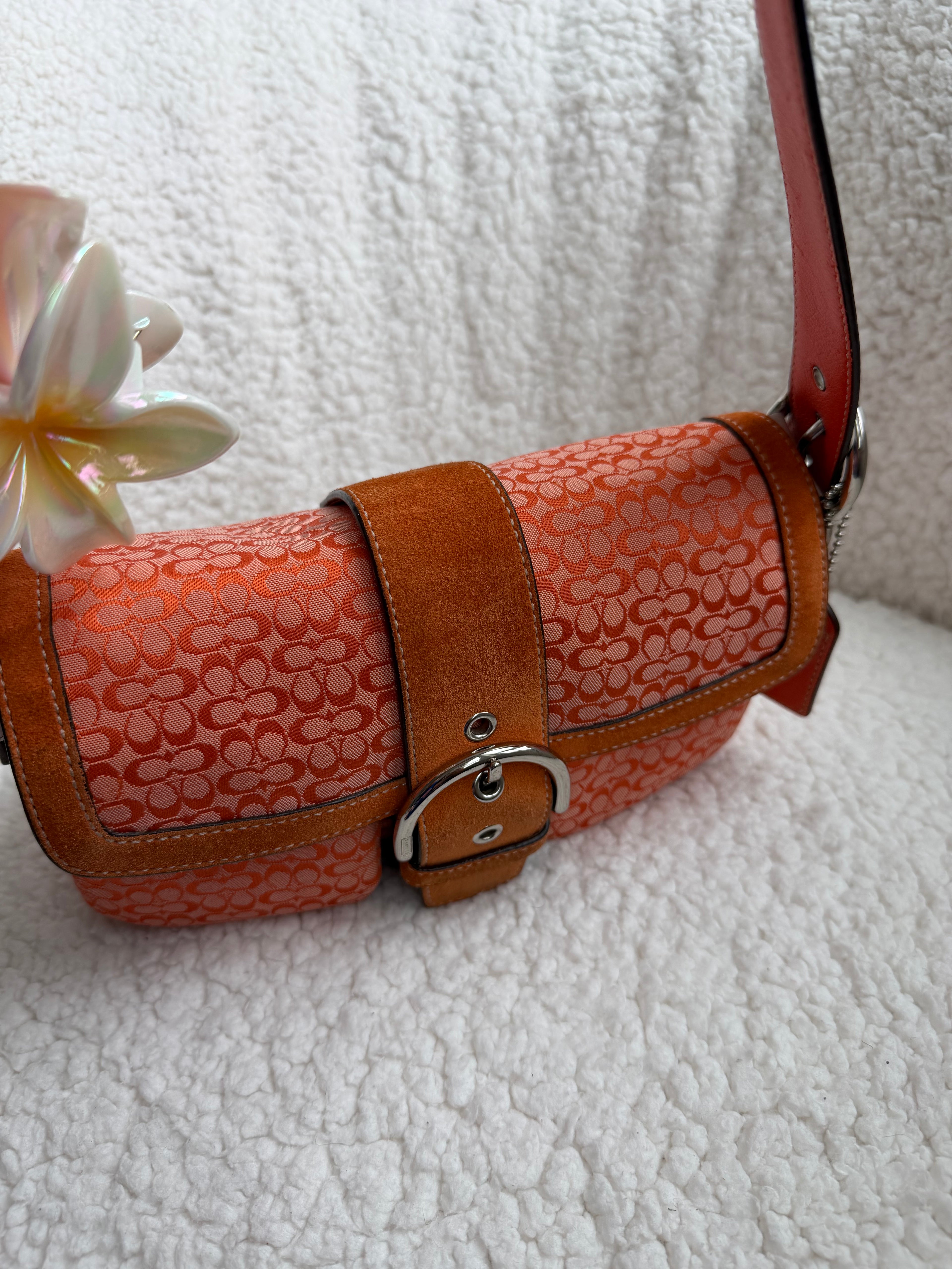 Coach Mini Two Pocket Soho Orange