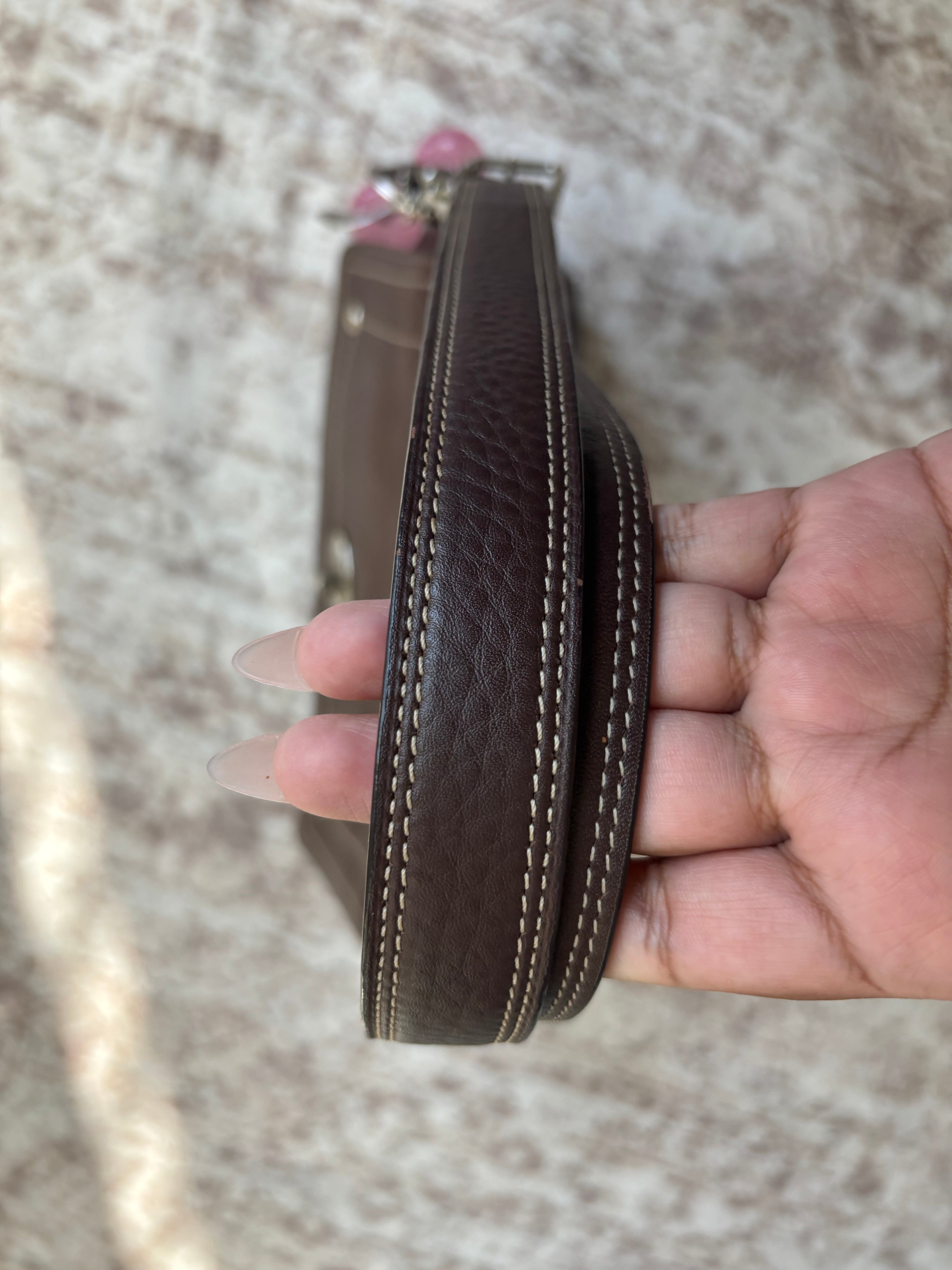 Coach Brown Leather Hampton Shoulder Bag