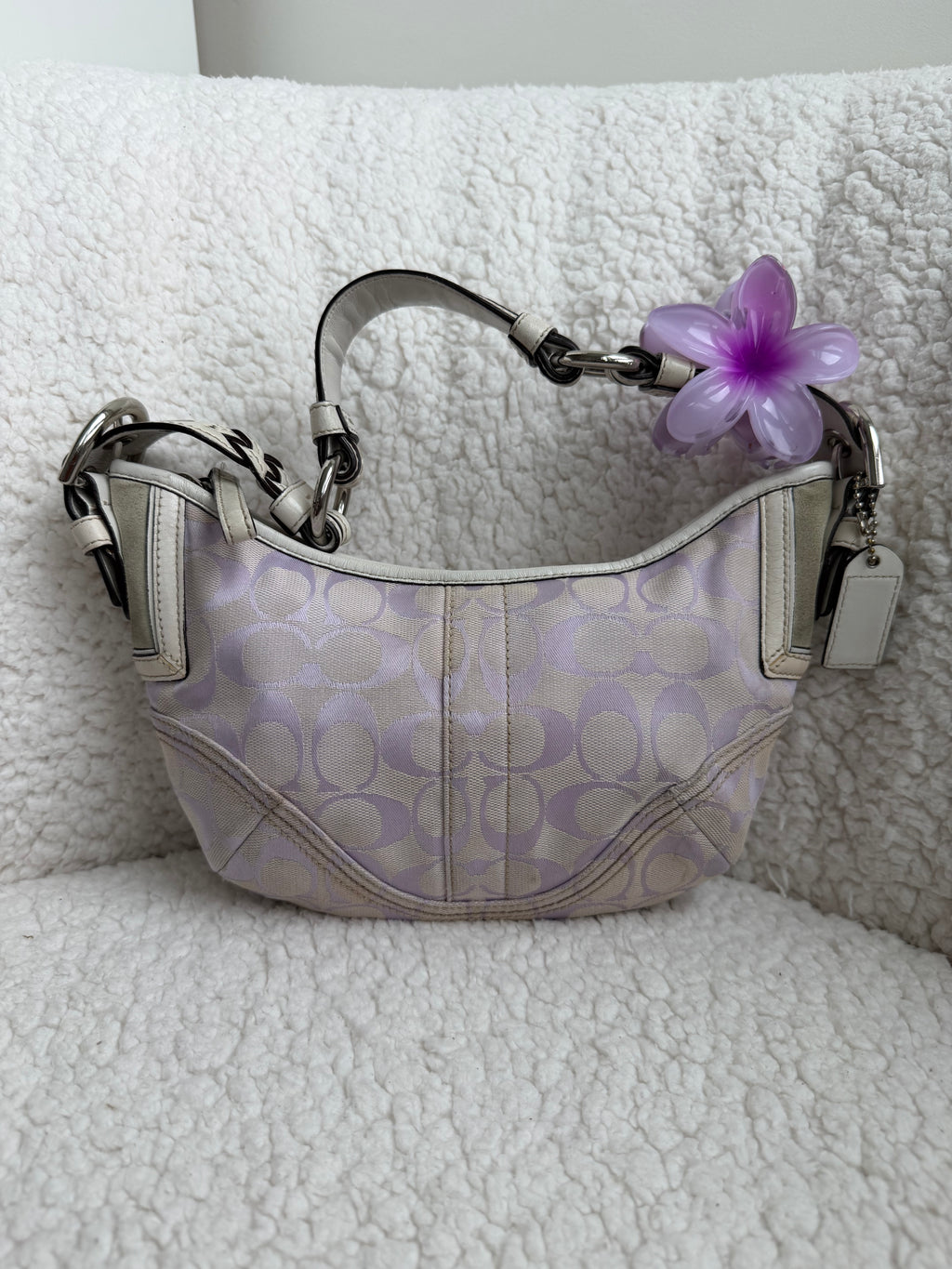 Coach Purple Signature Mini Hobo