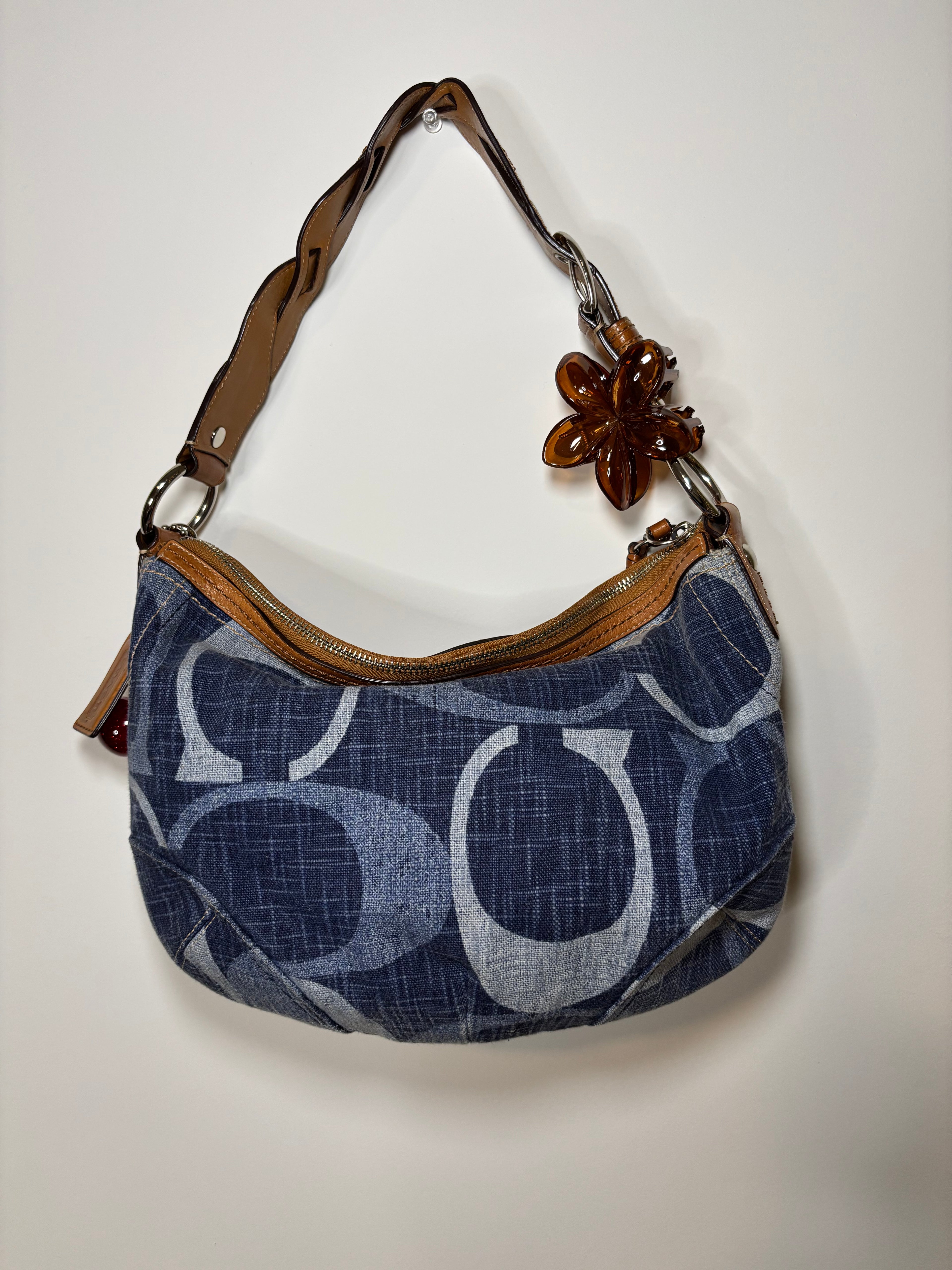 Coach Denim Hobo Shoulder Bag