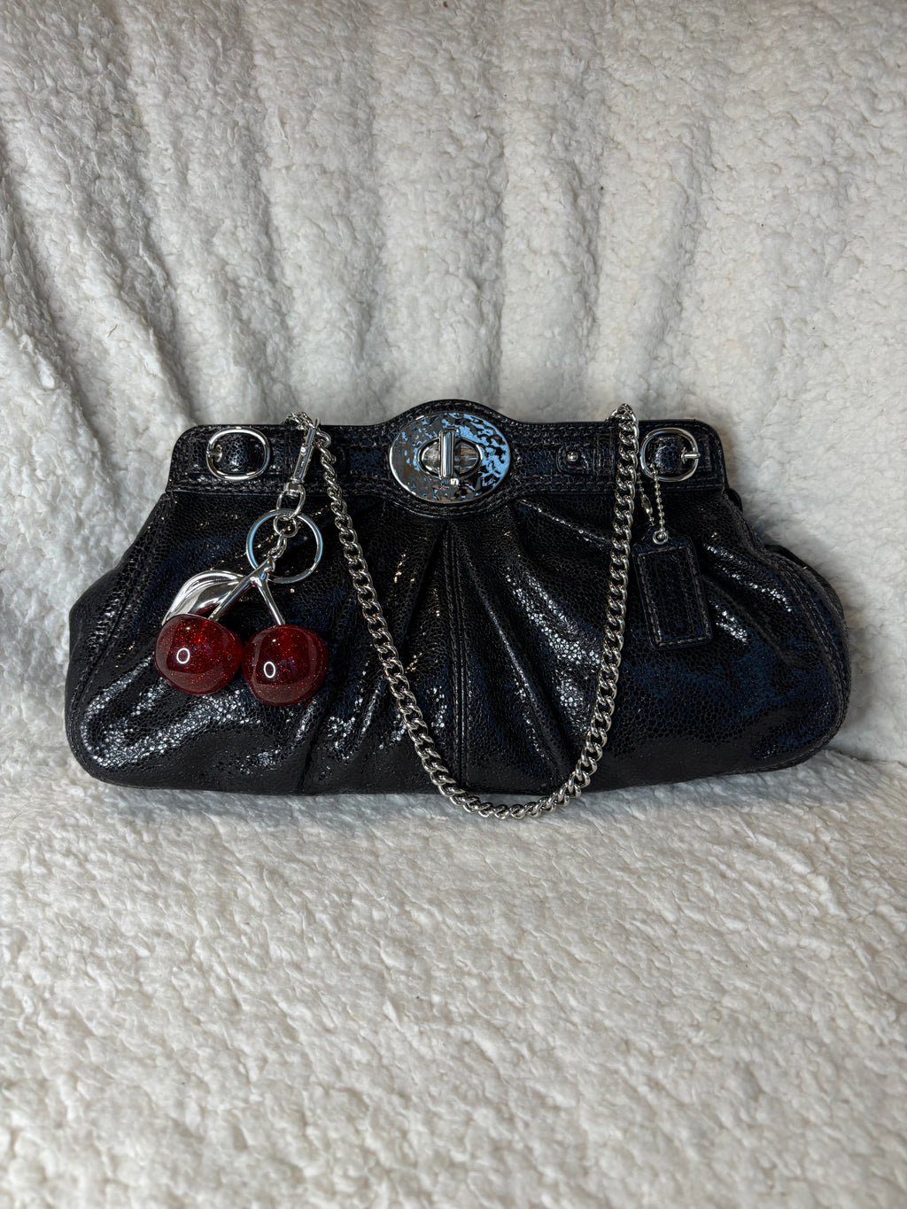 Y2K Coach Black Holiday Shoulder Bag