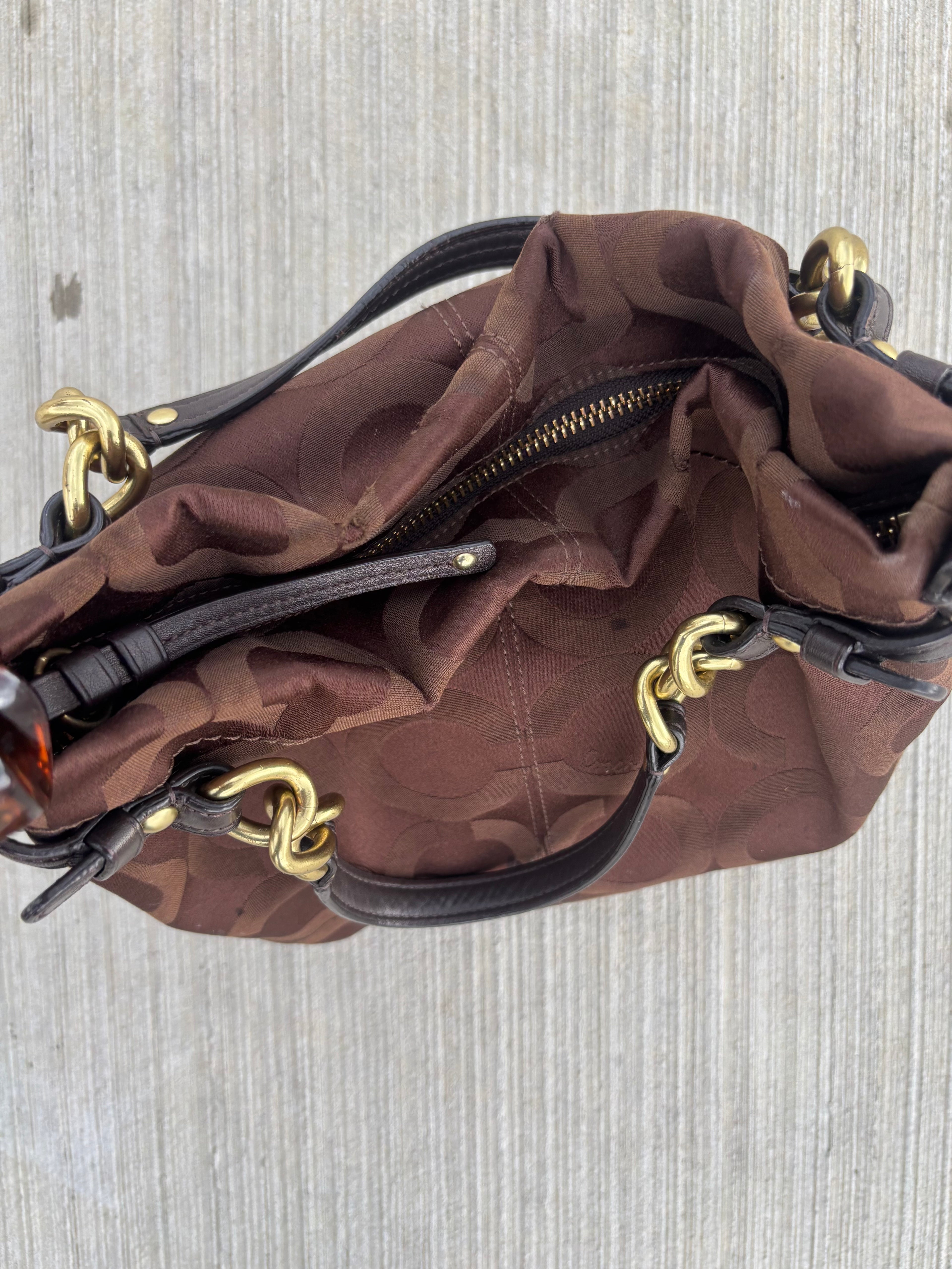 Y2K Coach Brooke Brown Shoulder Bag