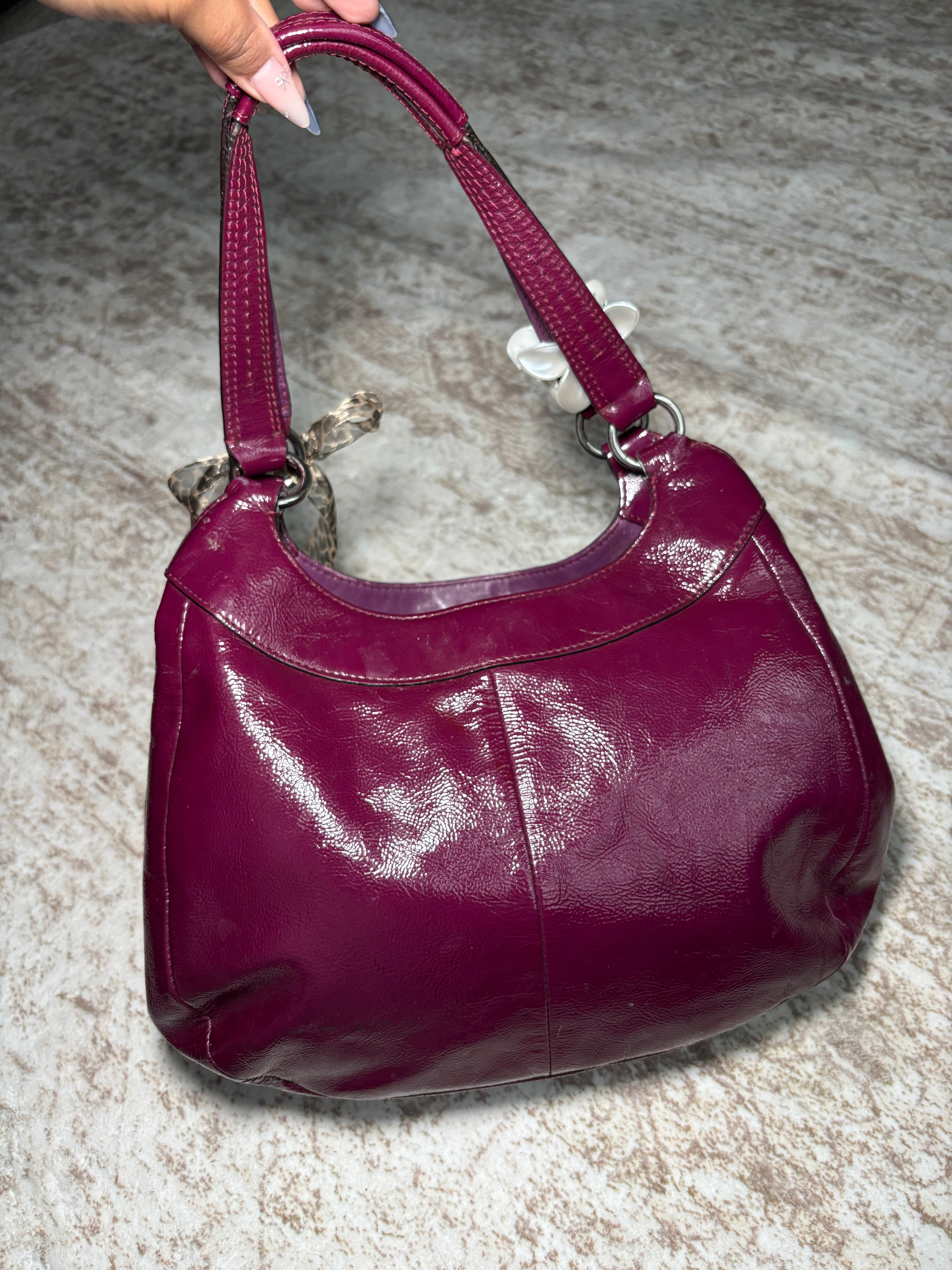Coach Patent Leather Shoulder Bag