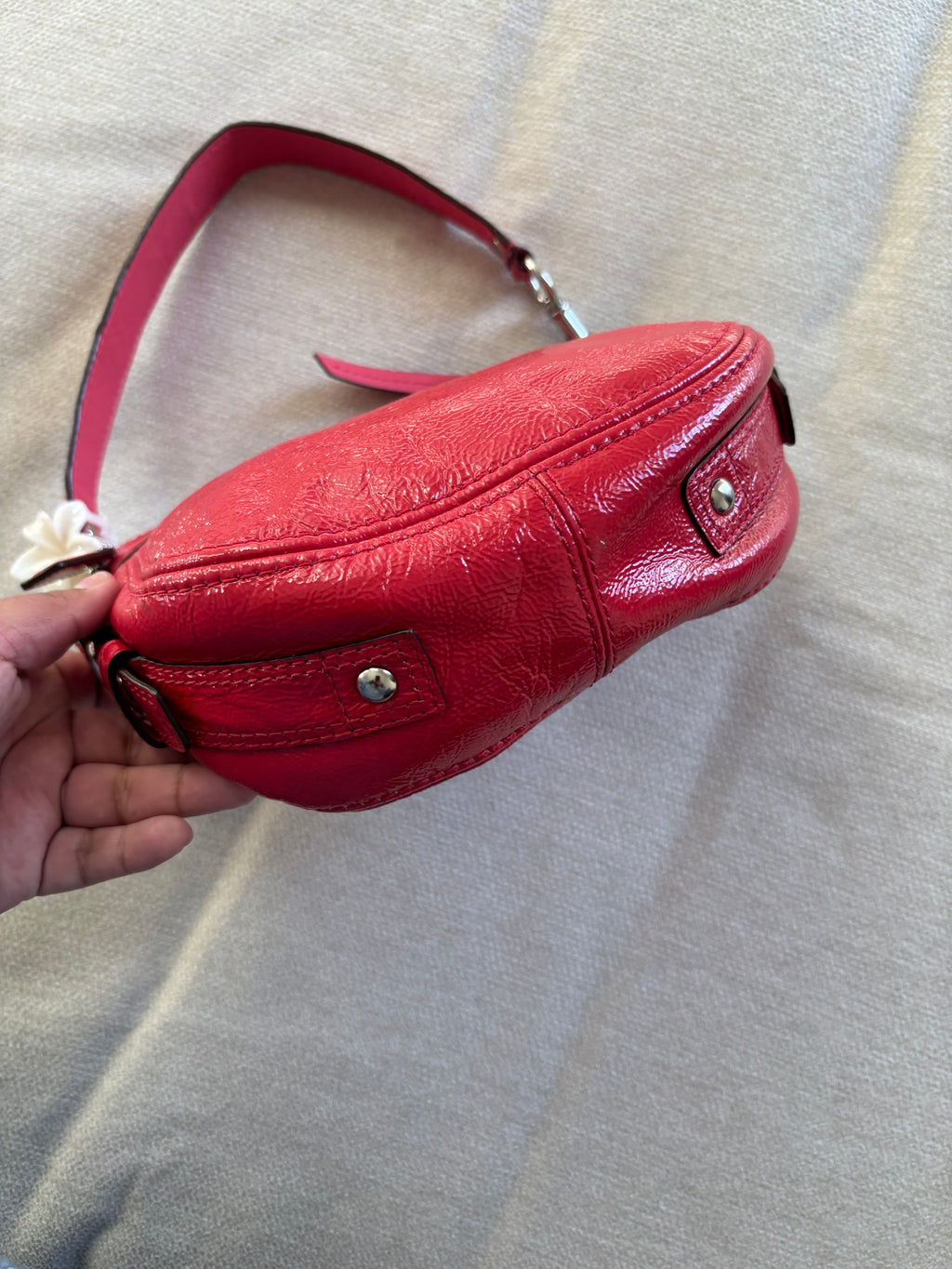 Y2K Coach Mini Zoe Red Patent Leather