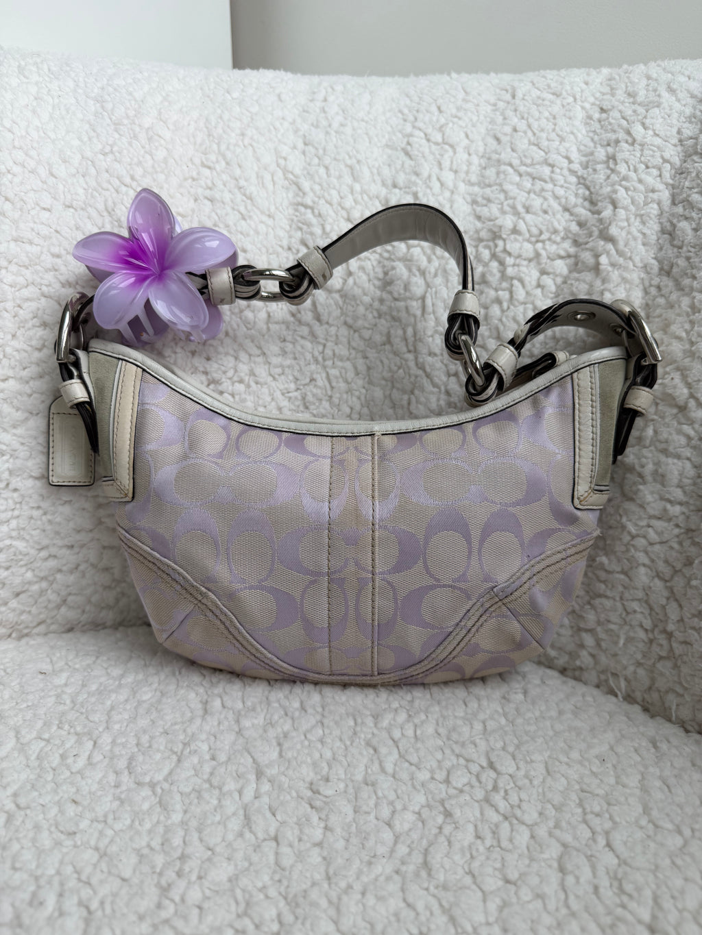 Coach Purple Signature Mini Hobo