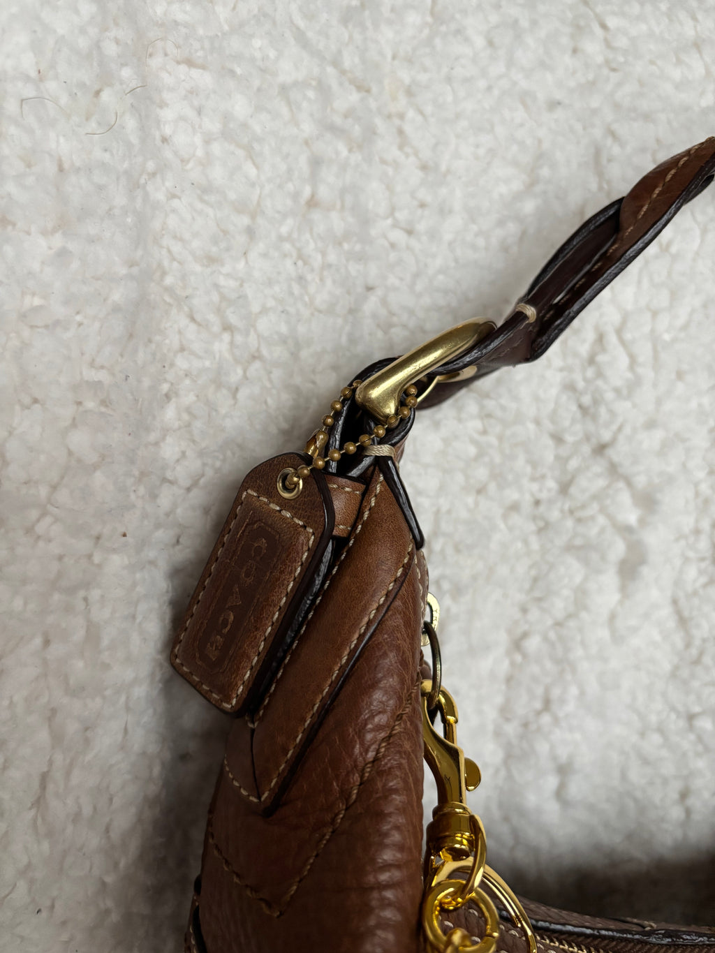 Coach Hobo Brown Leather