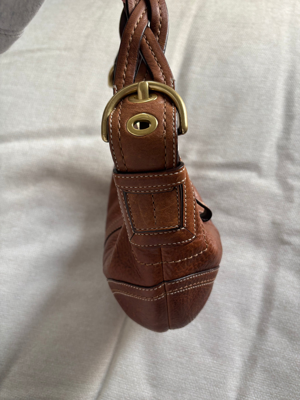 Coach Brown Tobacco Hobo  Leather