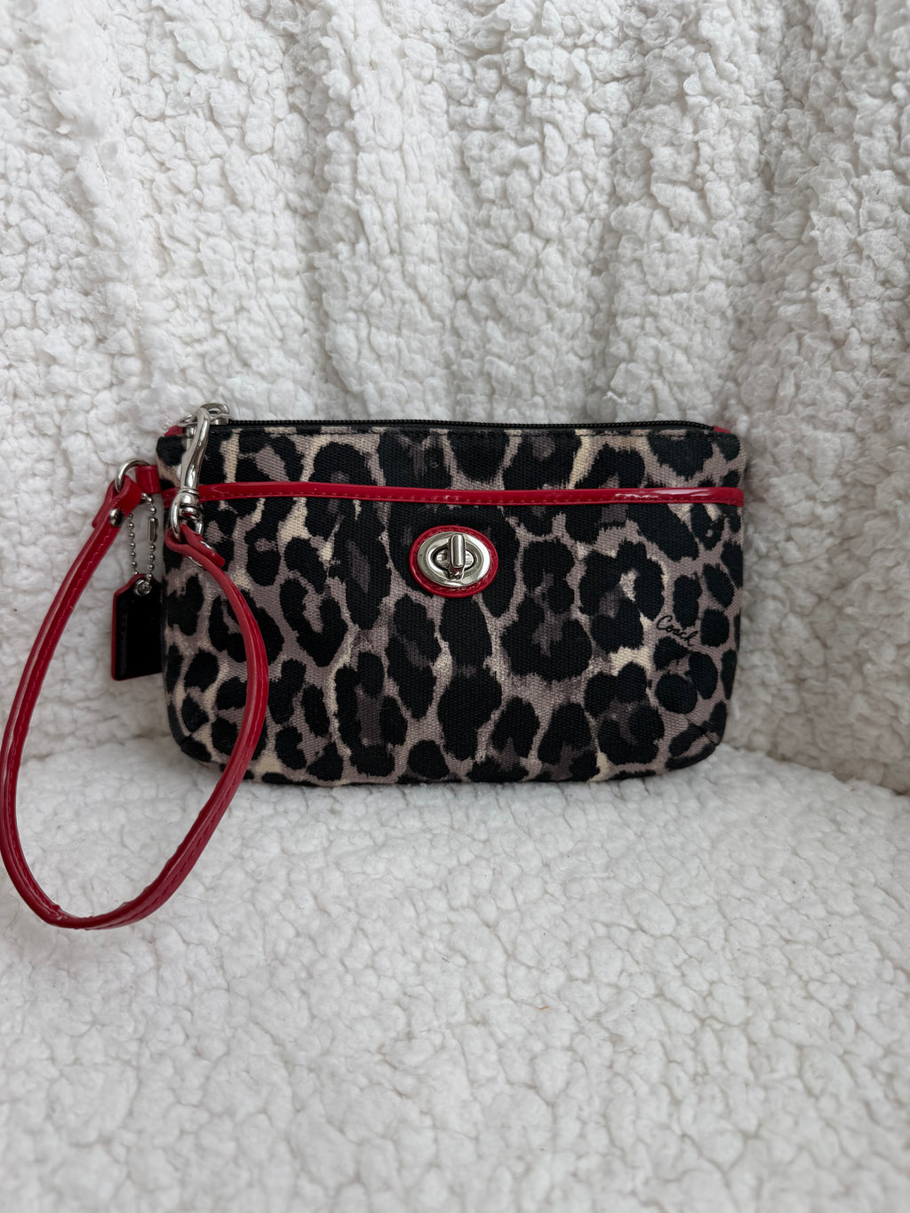 Coach Cheetah Wristlet