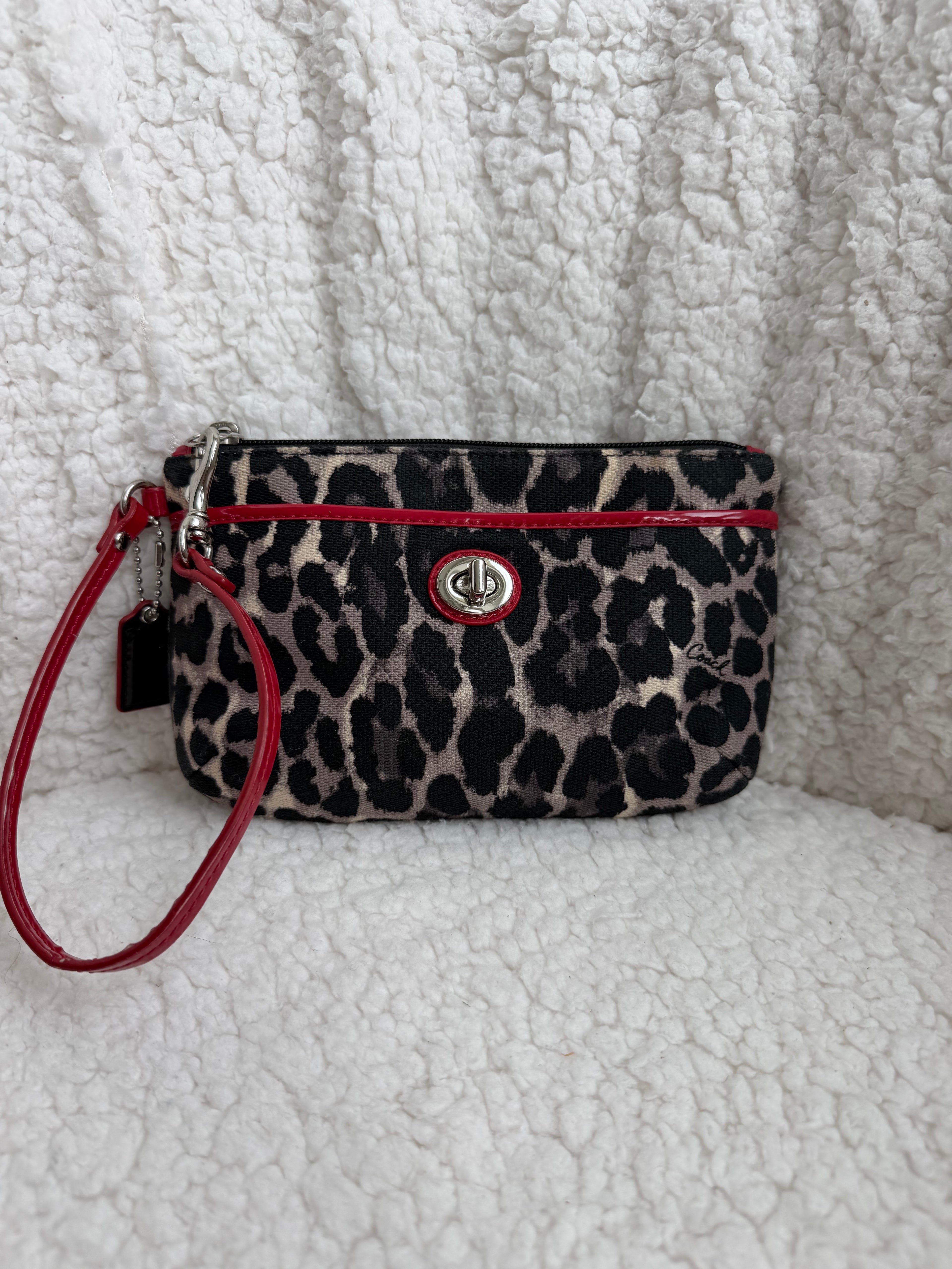 Coach Cheetah Wristlet