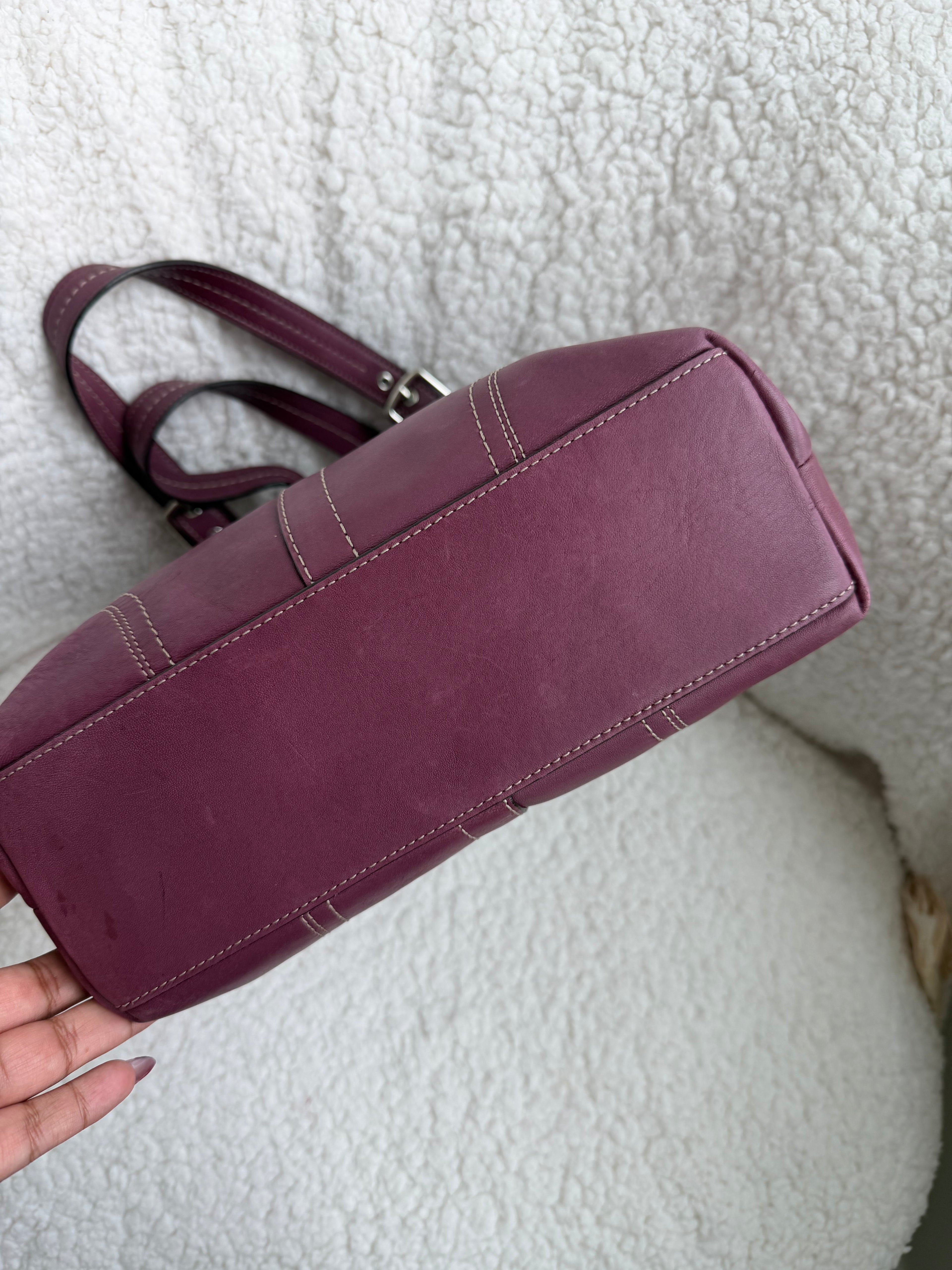 Coach Purple Tote