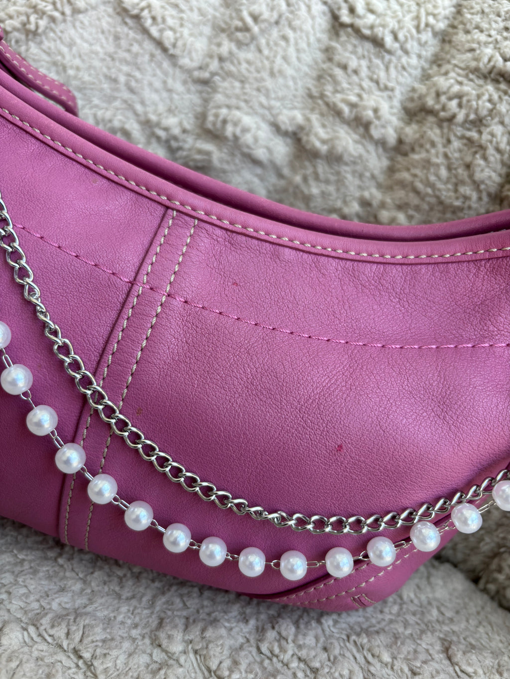Y2K Coach Pink Mini Hobo