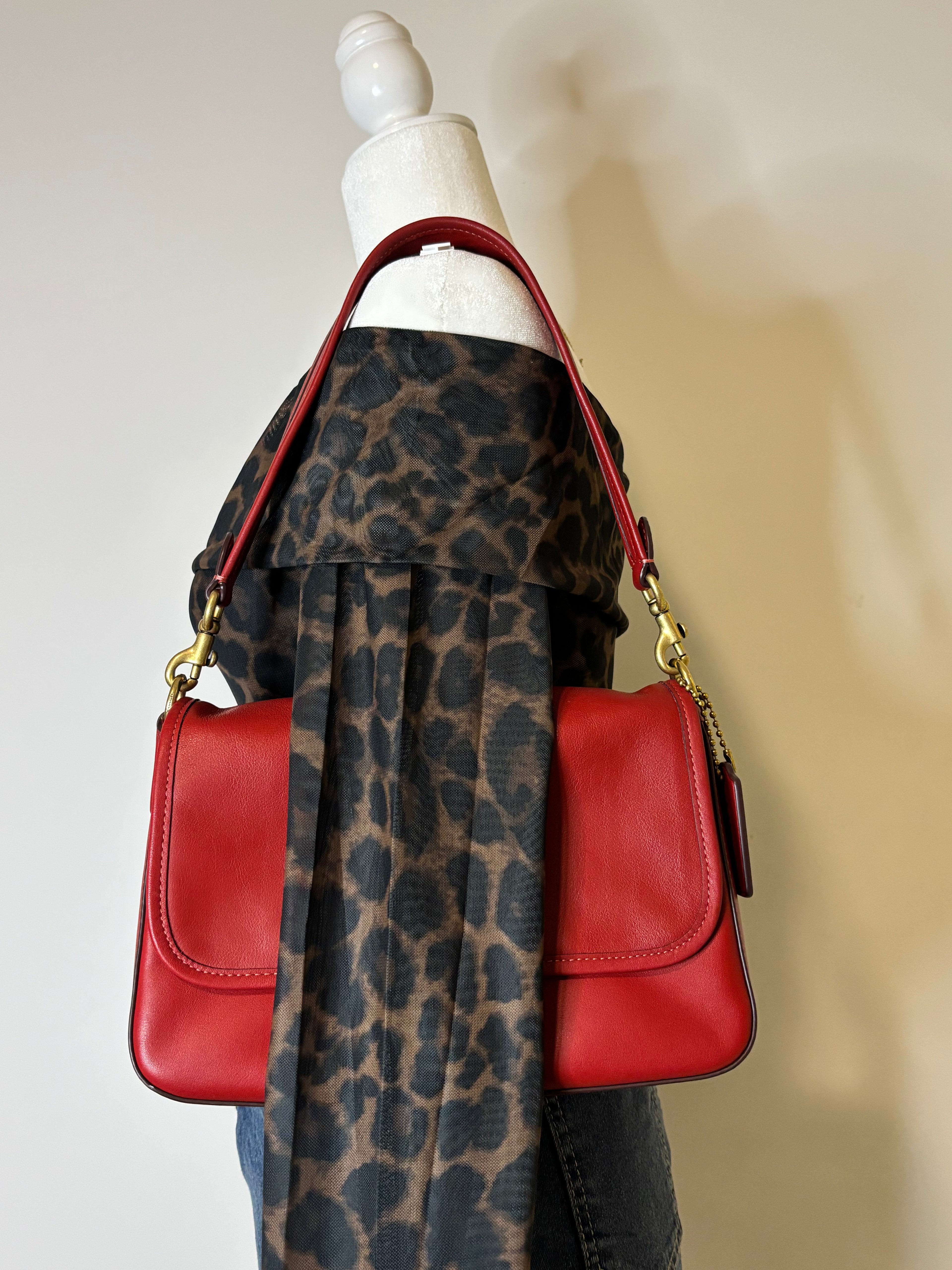 Y2K Coach Soft Tabby Red