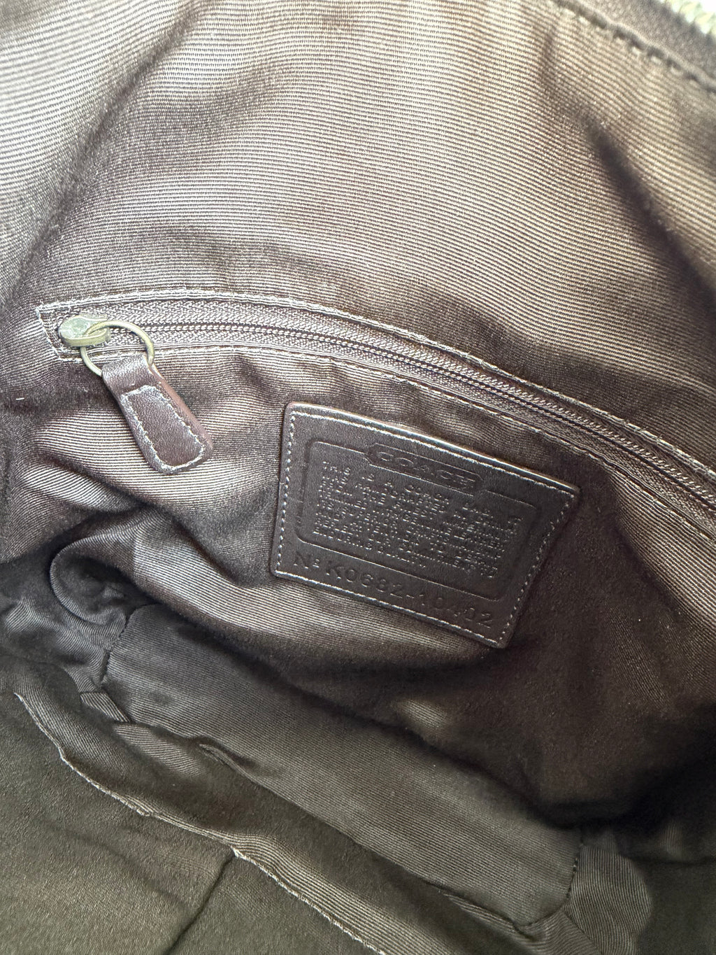 Coach Signature Brown Bag