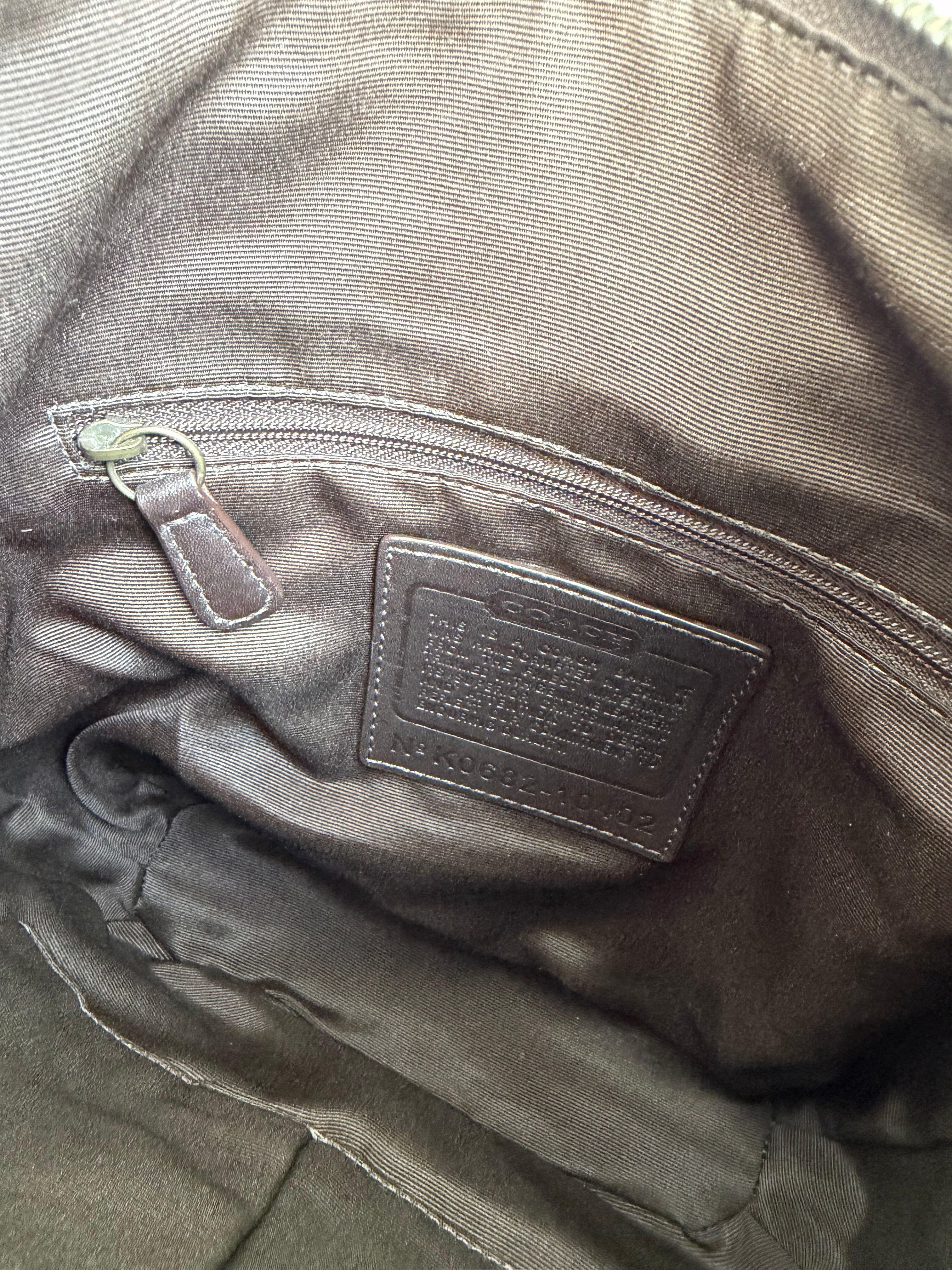 Coach Signature Brown Bag