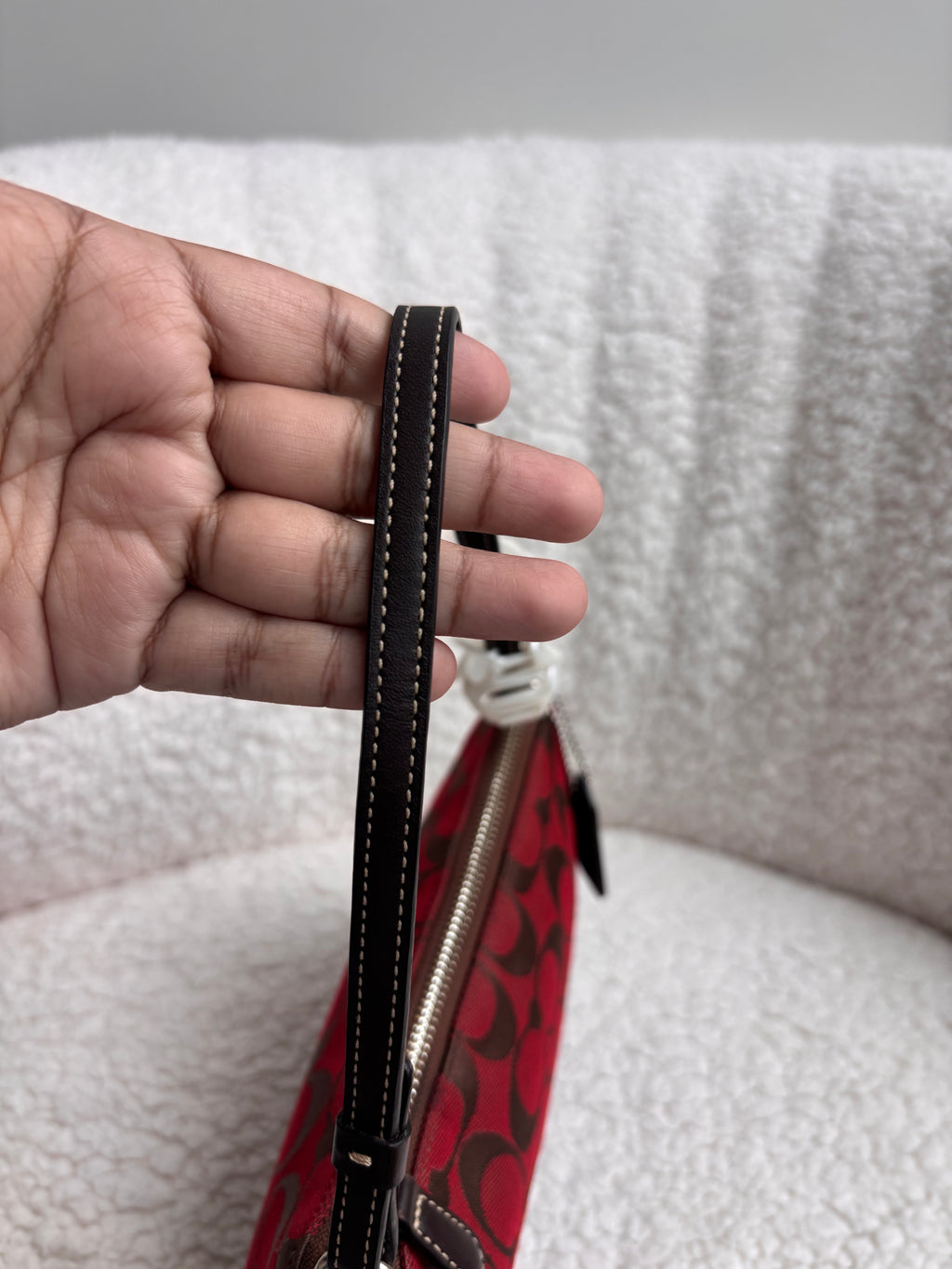 Coach Demi Bag Red Signature