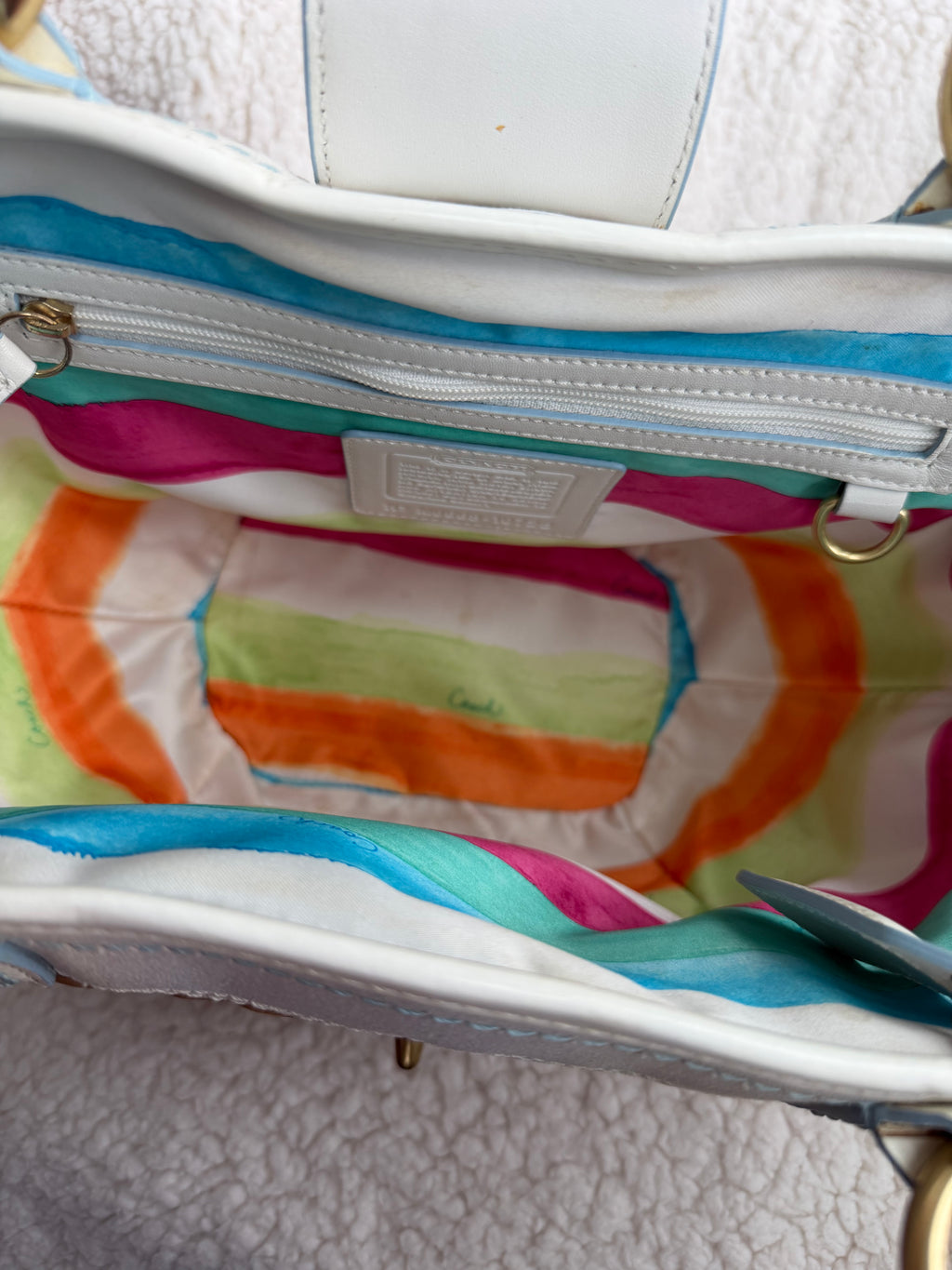 Coach Tote Woven Bag