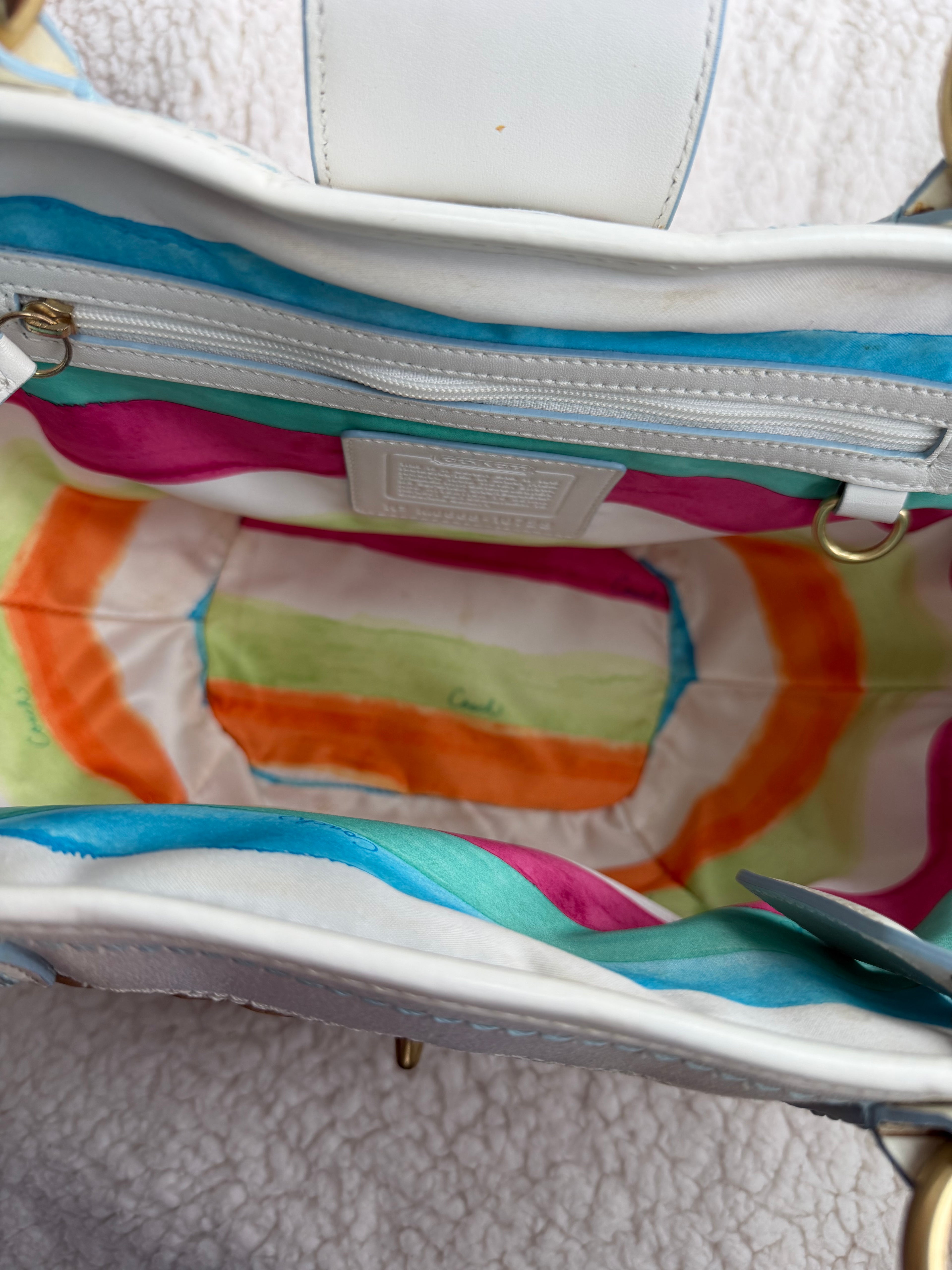 Coach Tote Woven Bag