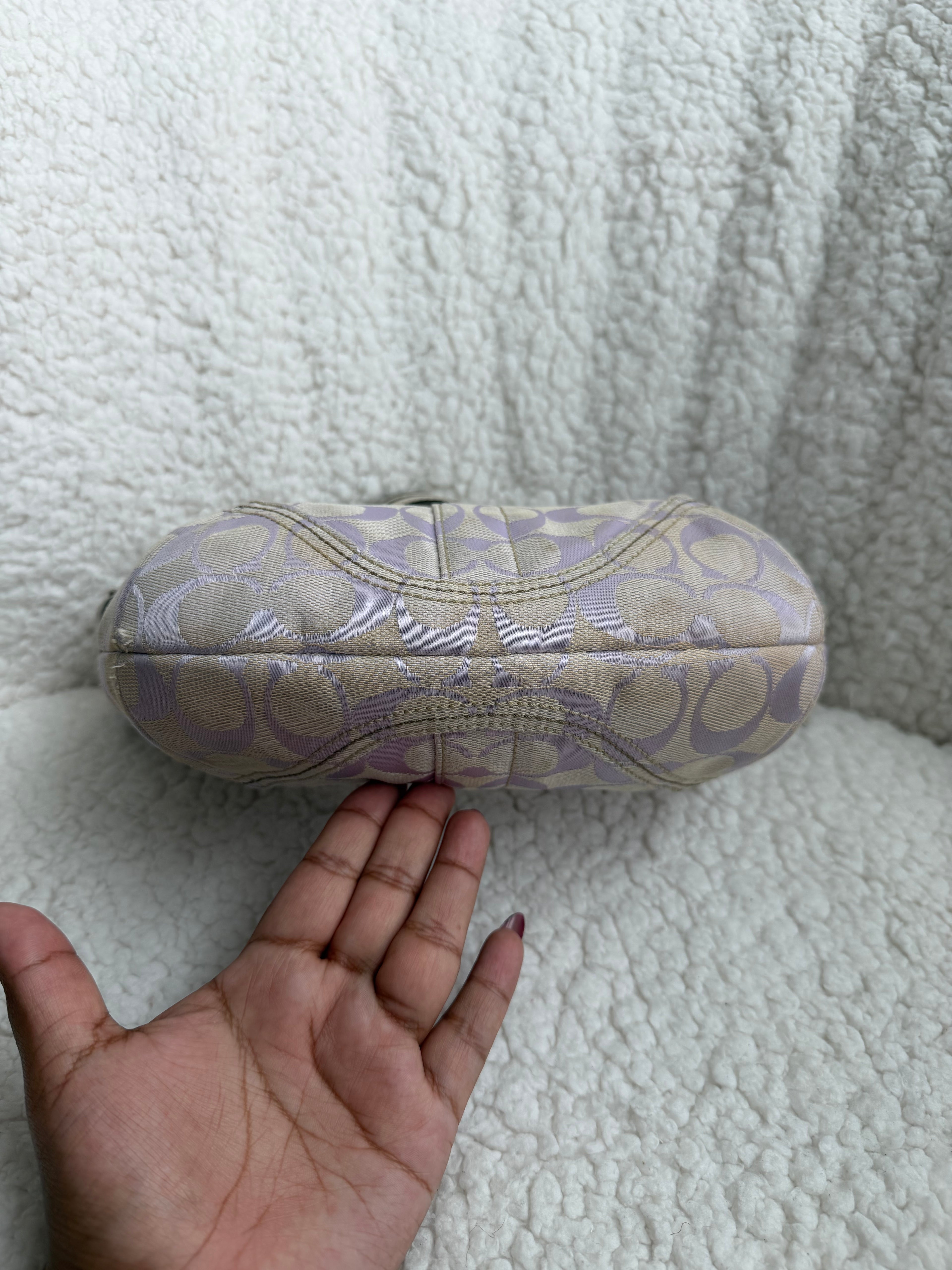 Coach Purple Signature Mini Hobo