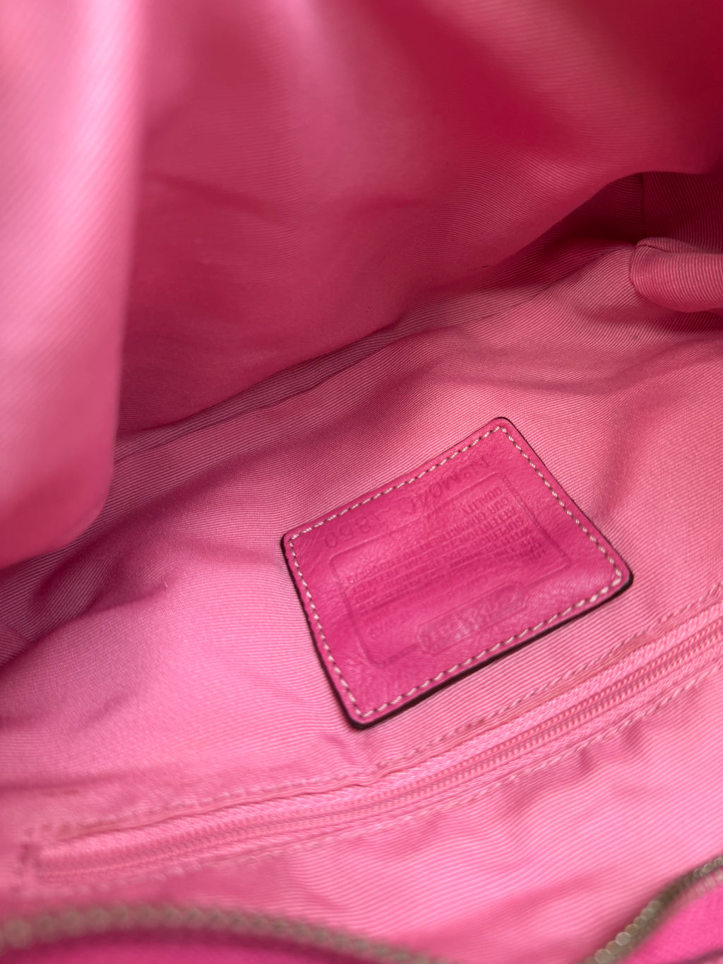 Coach Pink Optic Mini Hobo