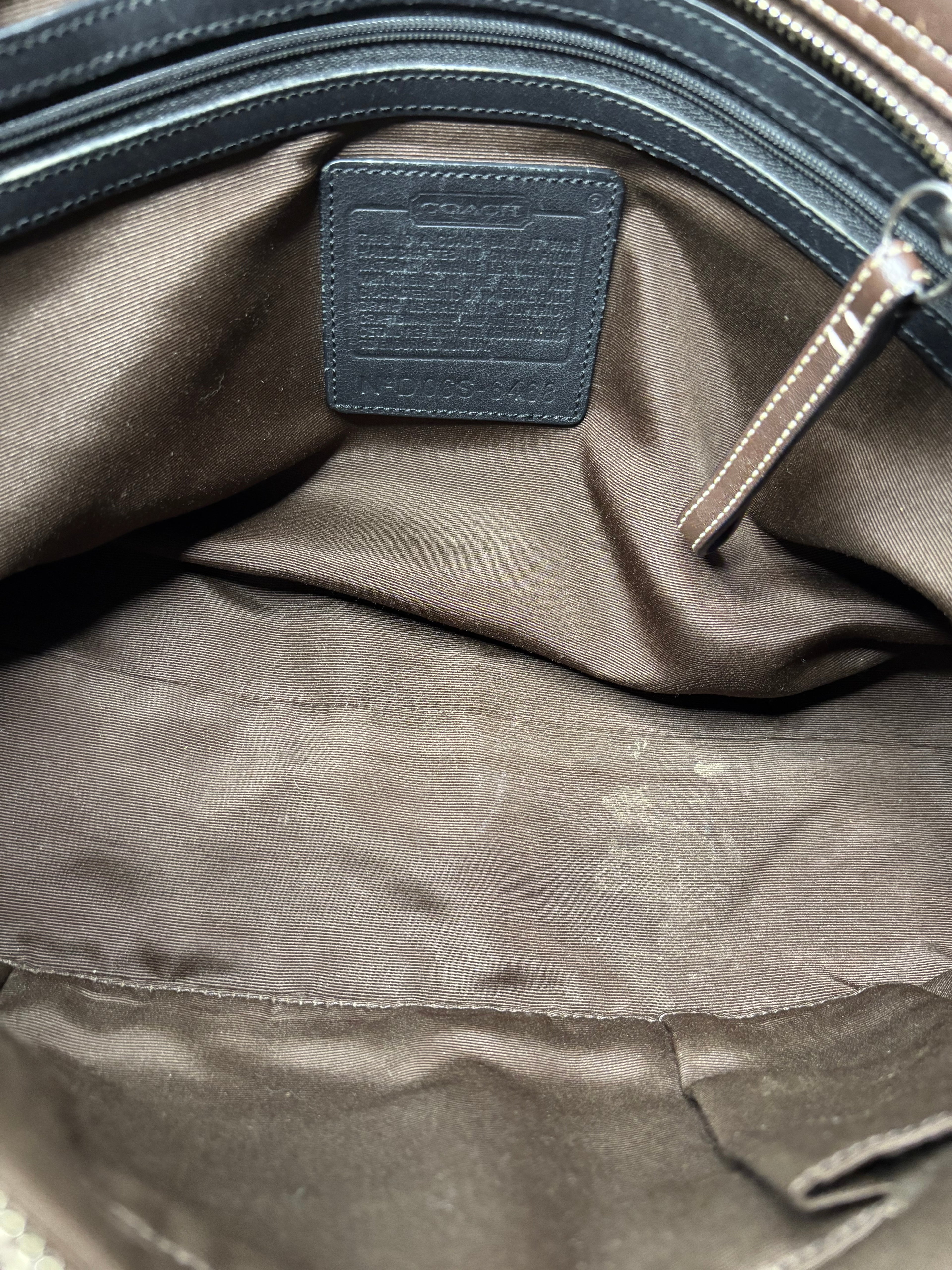 Y2K Coach Soho 2 Pocket Shoulder Bag Brown