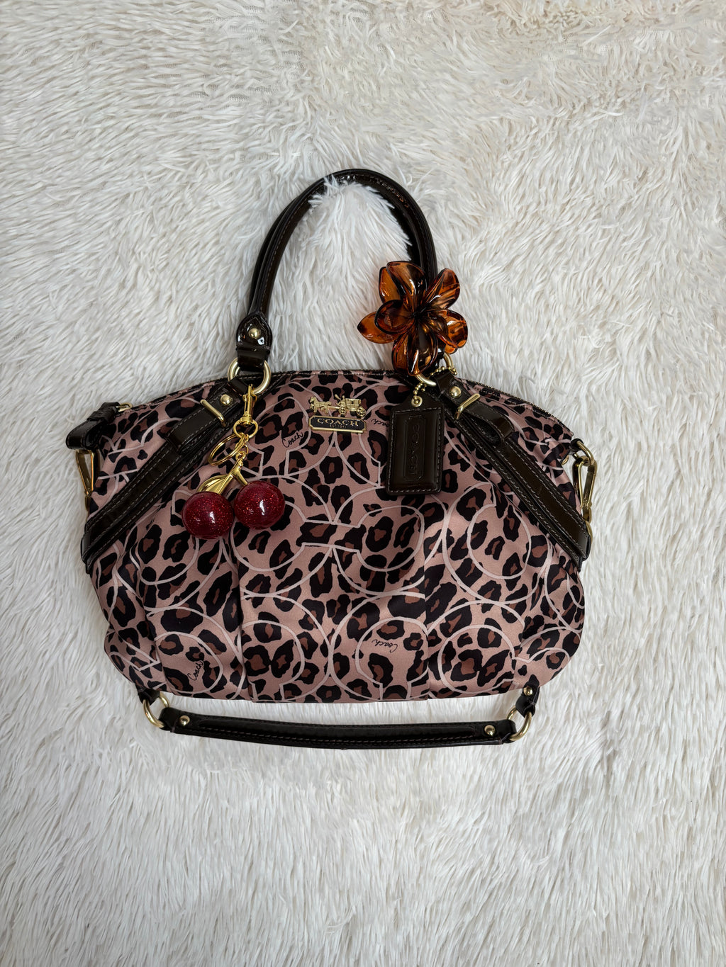 Coach Leopard Satchel