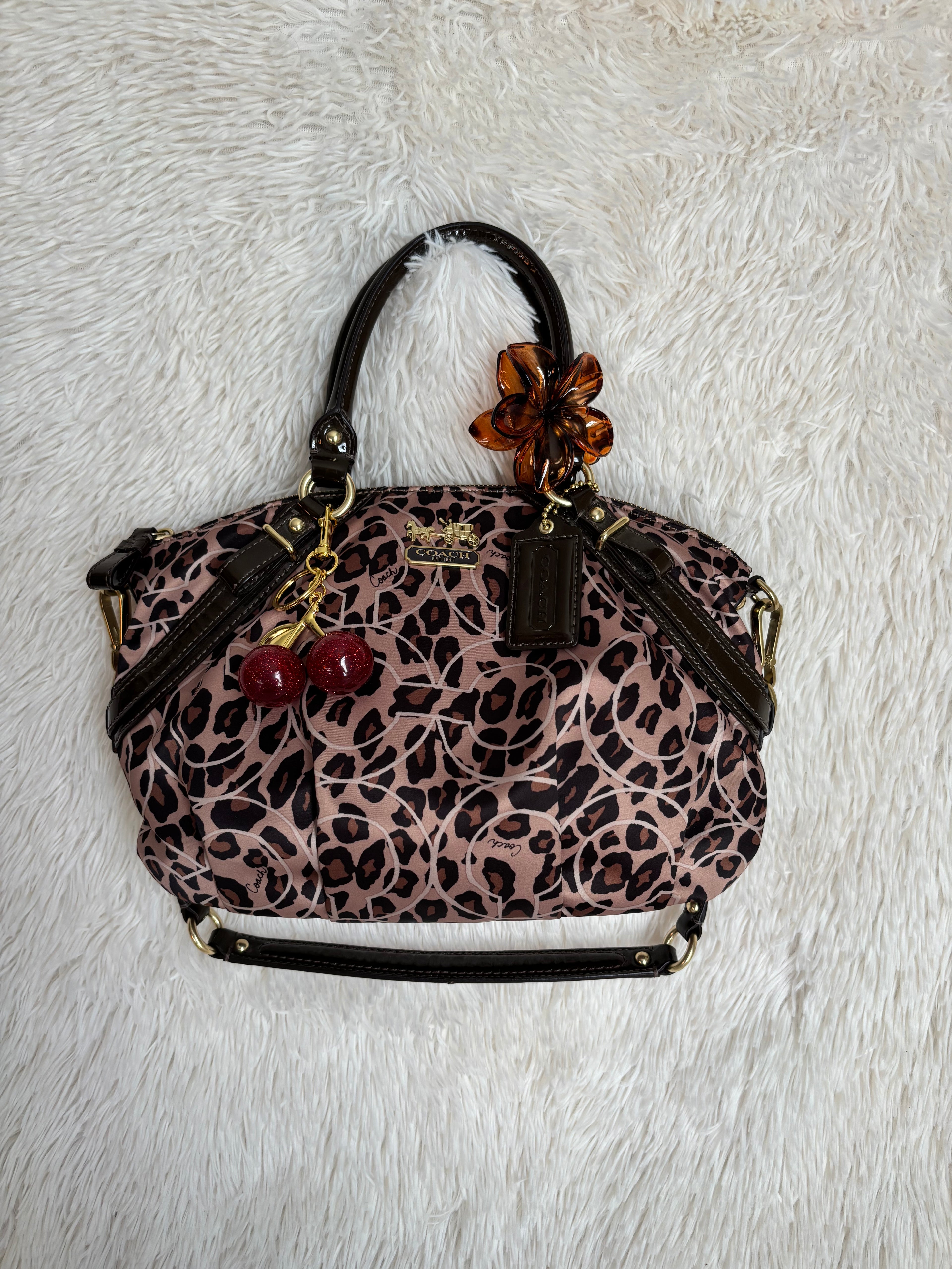 Coach Leopard Satchel