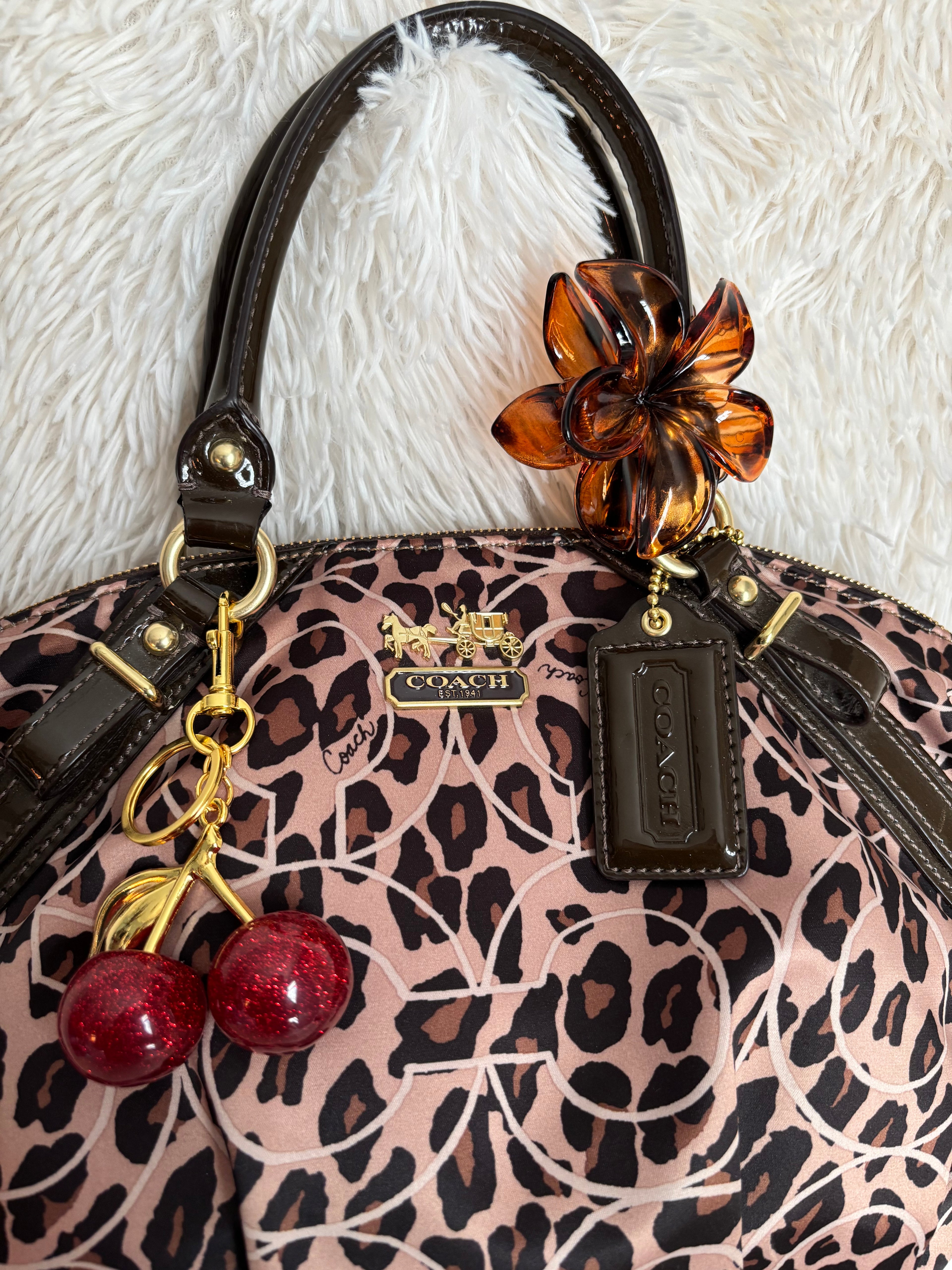 Coach Leopard Satchel