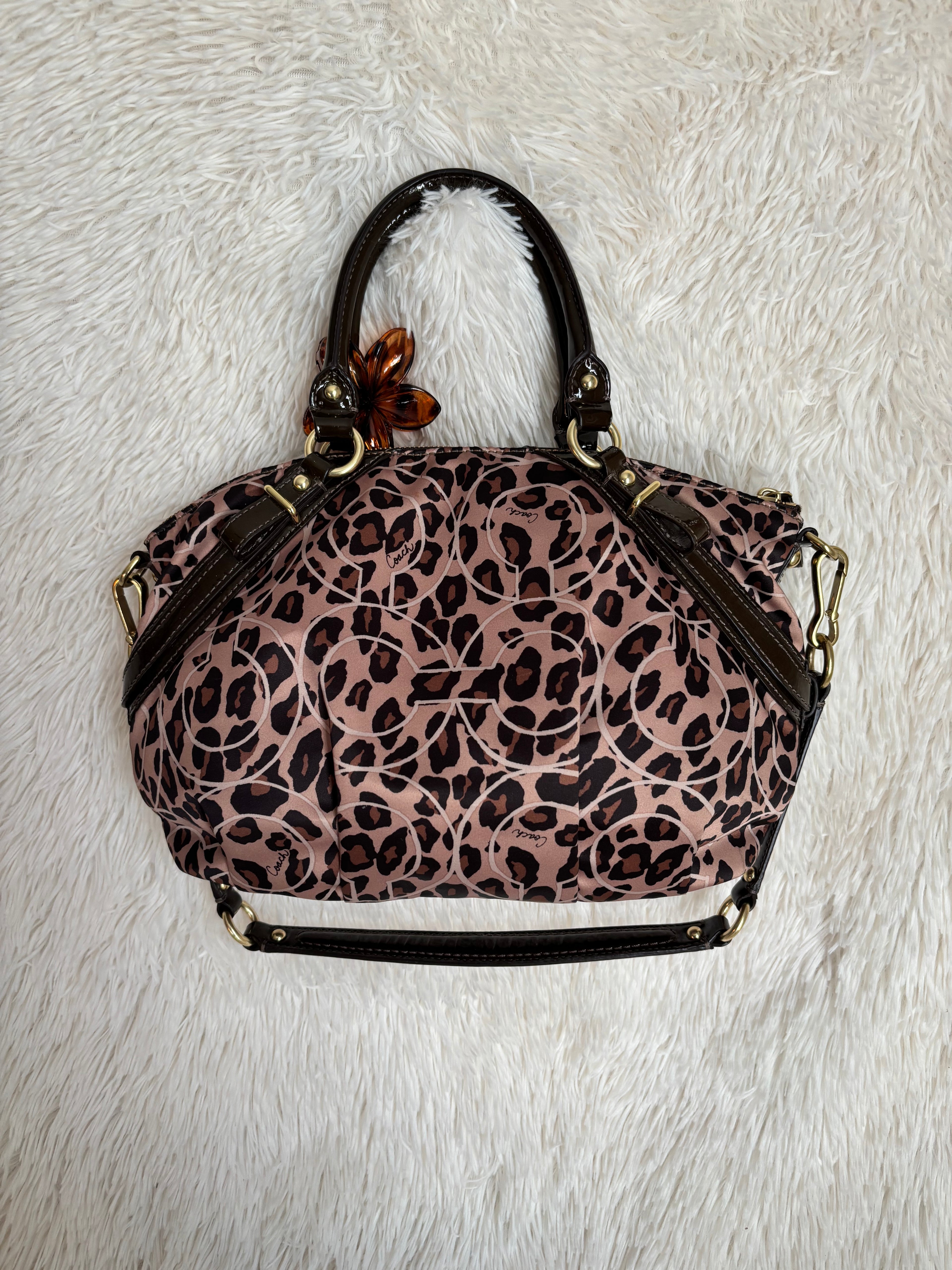 Coach Leopard Satchel