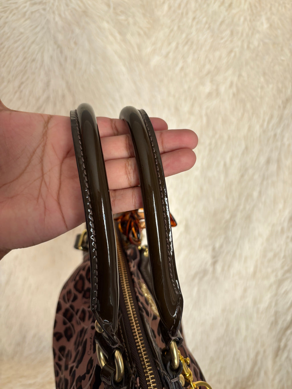 Coach Leopard Satchel