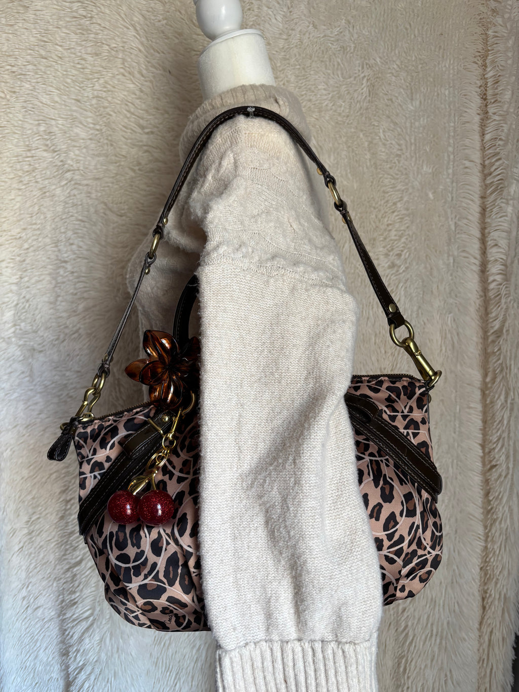 Coach Leopard Satchel