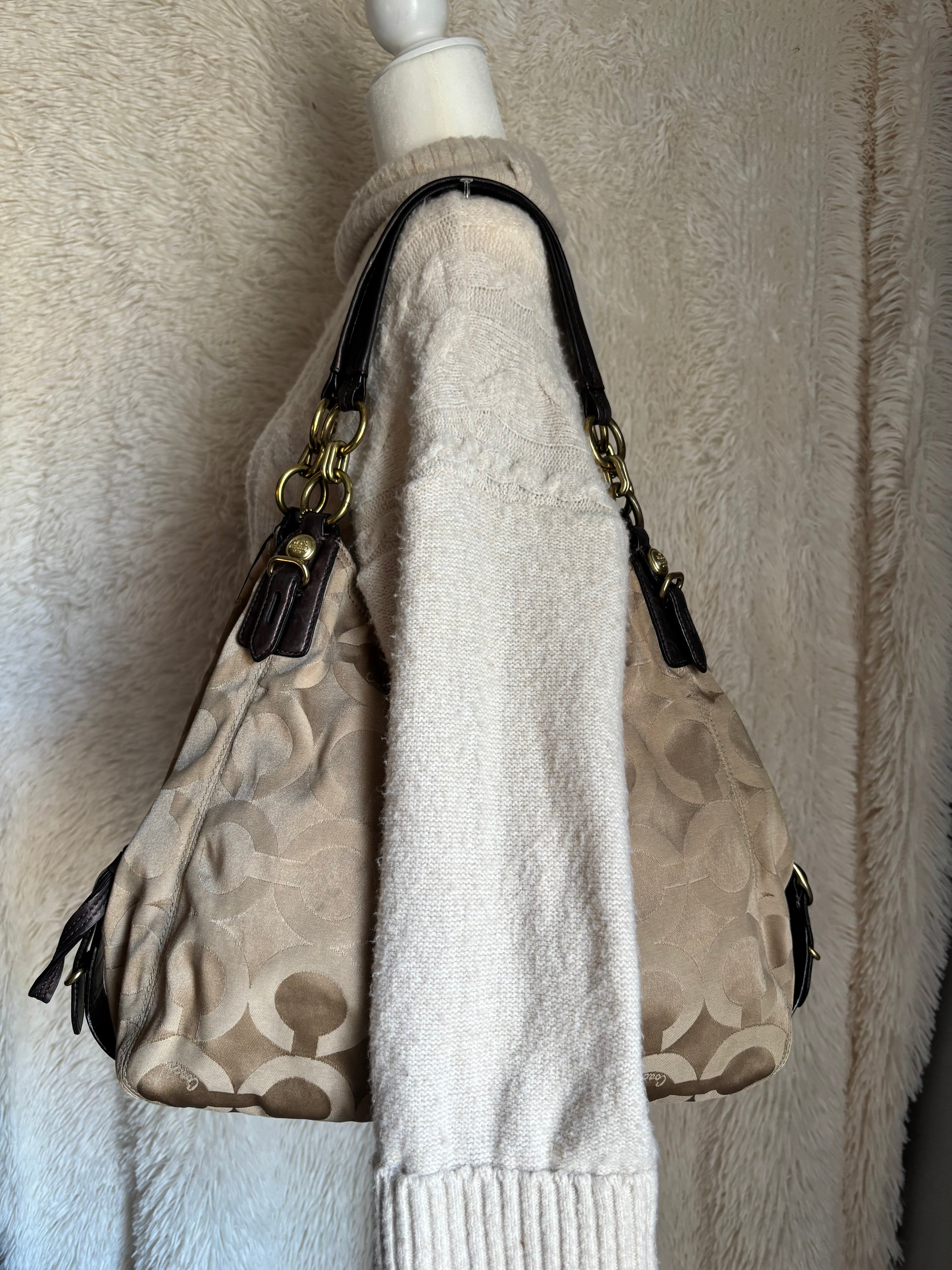 Coach Maggie Champagne Shoulder Bag