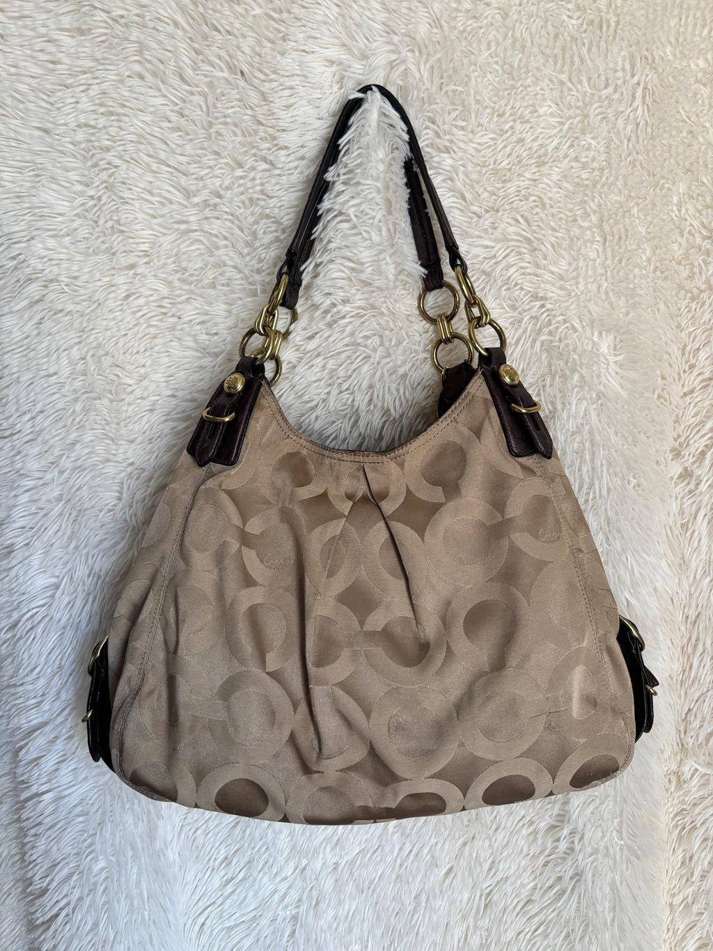Coach Maggie Champagne Shoulder Bag