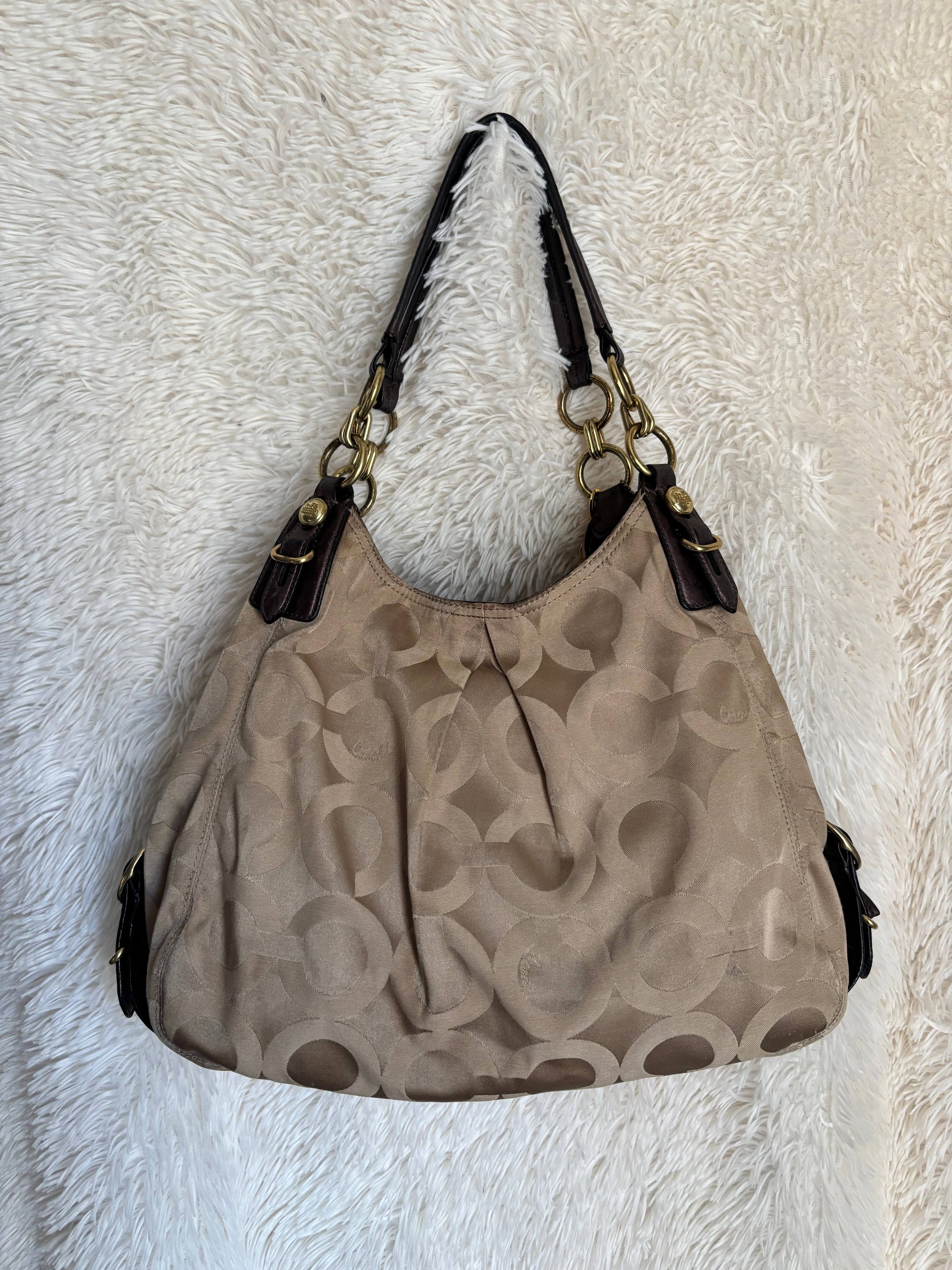 Coach Maggie Champagne Shoulder Bag
