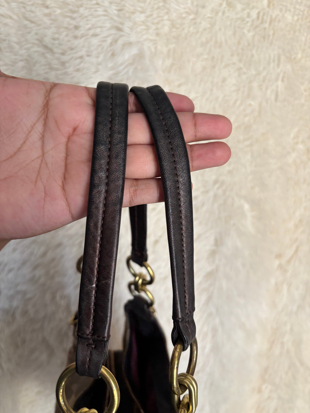 Coach Maggie Champagne Shoulder Bag