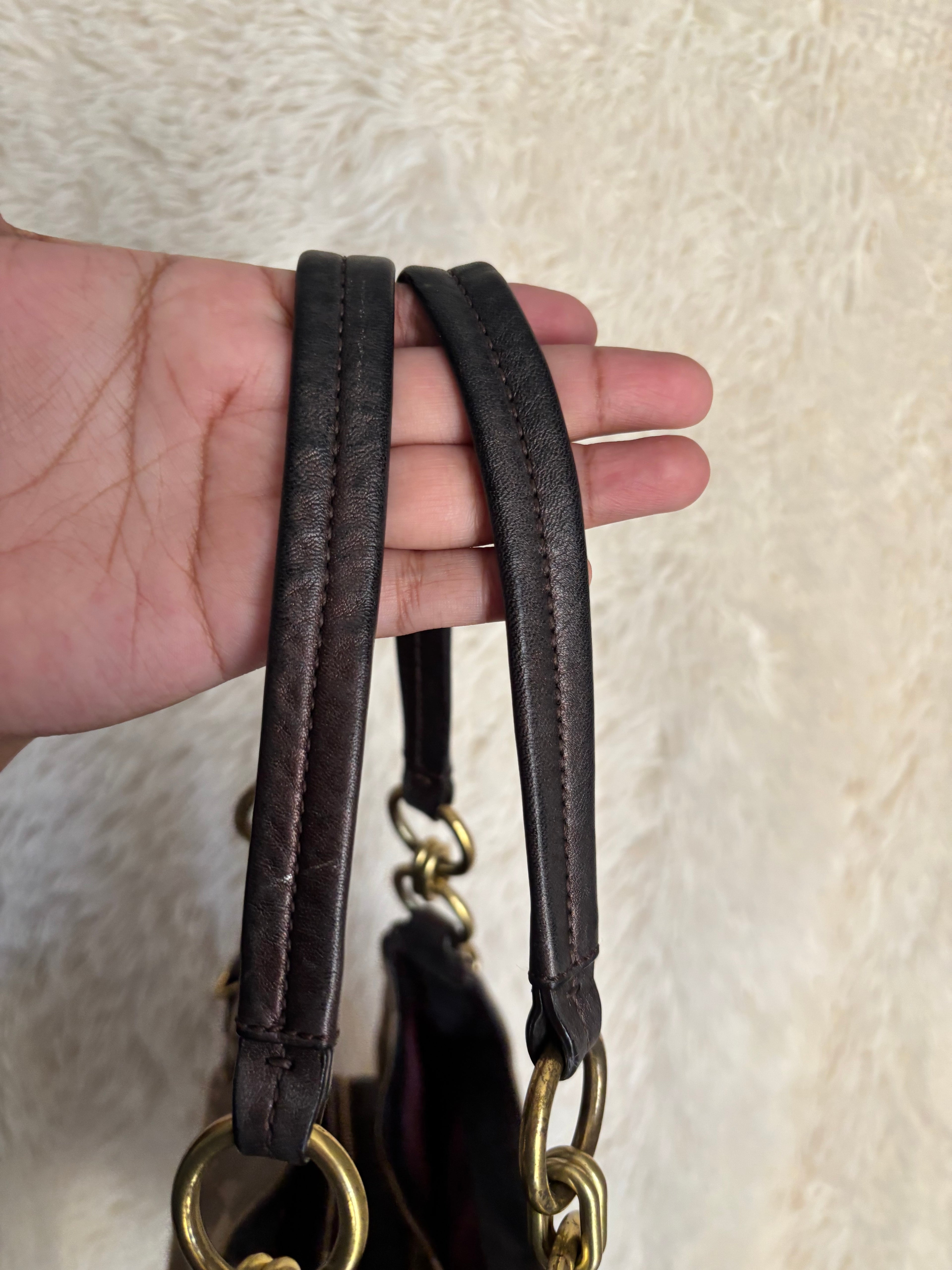 Coach Maggie Champagne Shoulder Bag